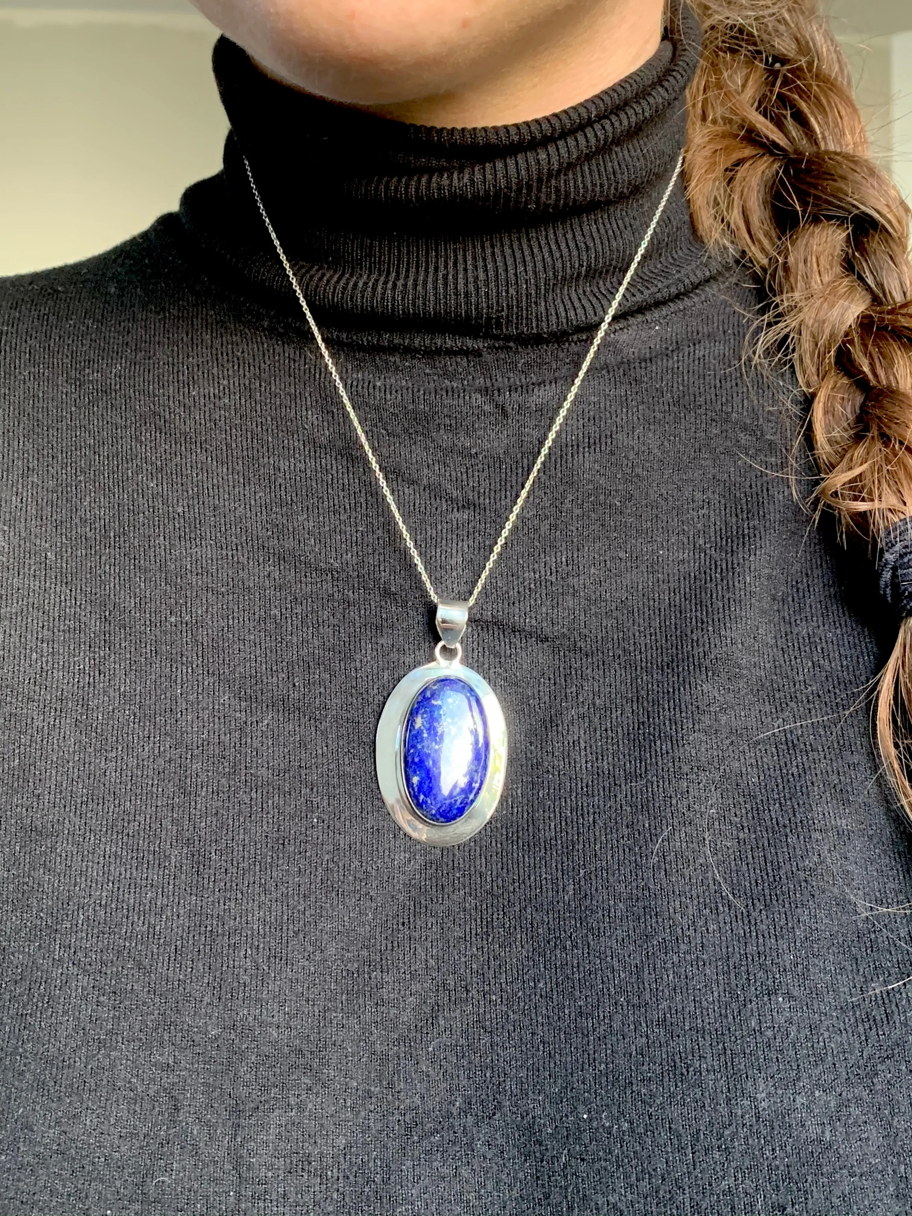 Lapis Lazuli Medea Pendant - Reg. Oval (One of a kind)