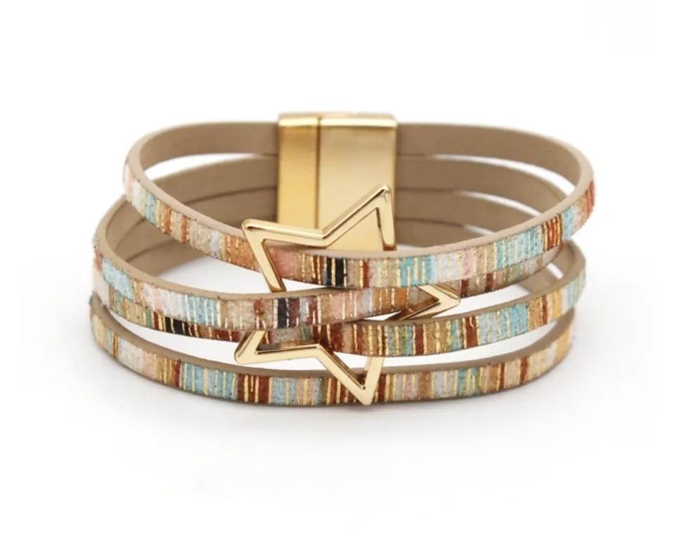 Leather Bracelets w/Magnetic Closure