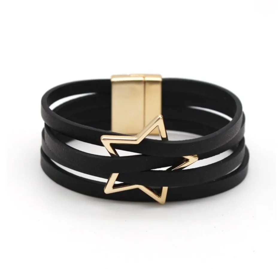 Leather Bracelets w/Magnetic Closure