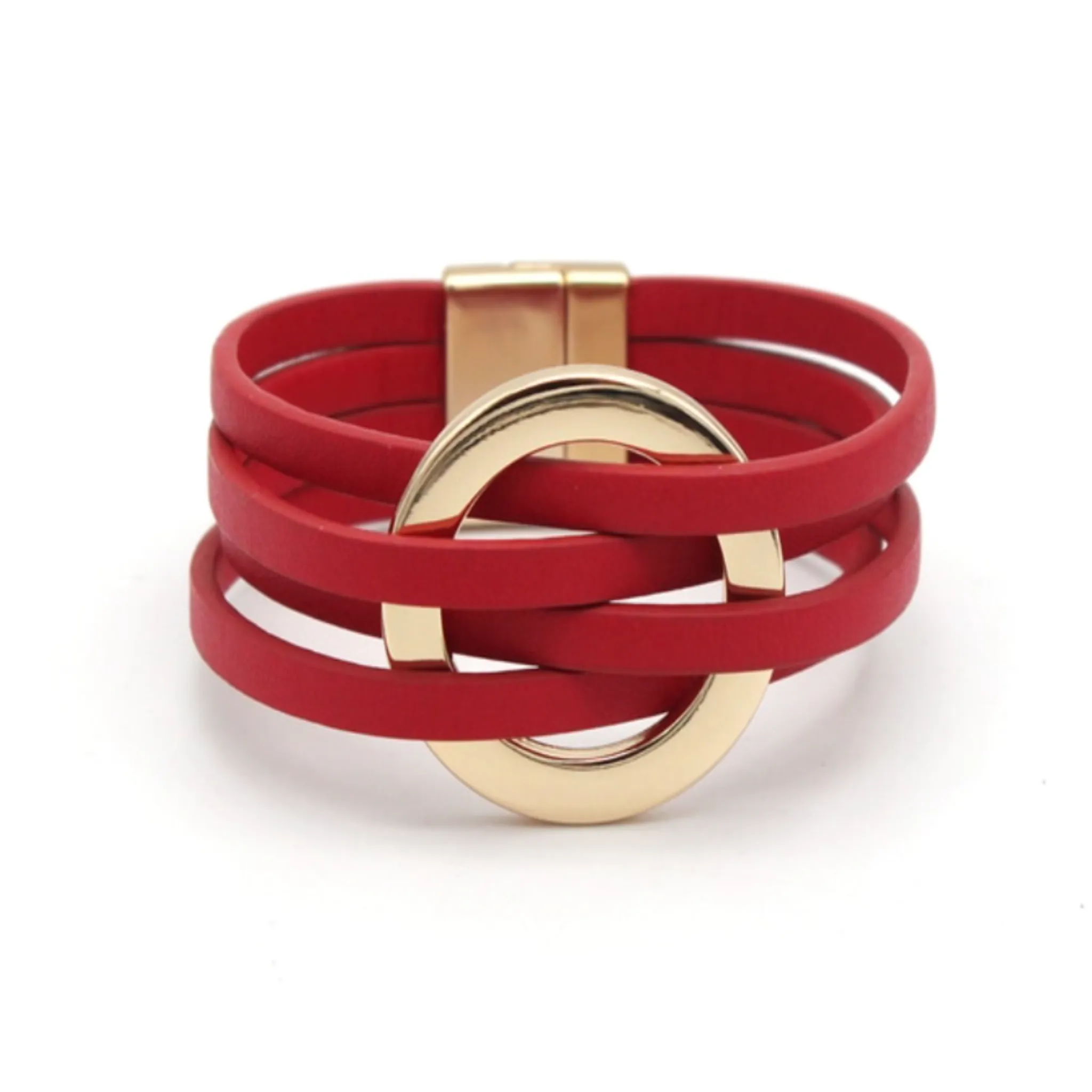 Leather Bracelets w/Magnetic Closure