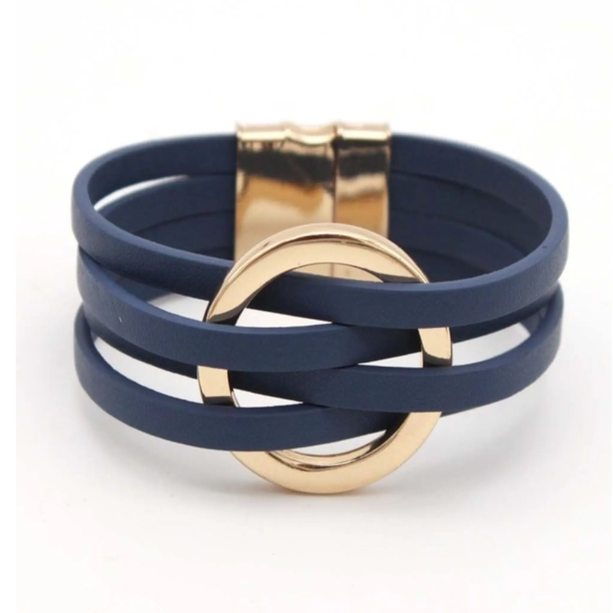 Leather Bracelets w/Magnetic Closure