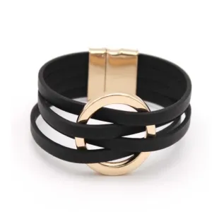 Leather Bracelets w/Magnetic Closure