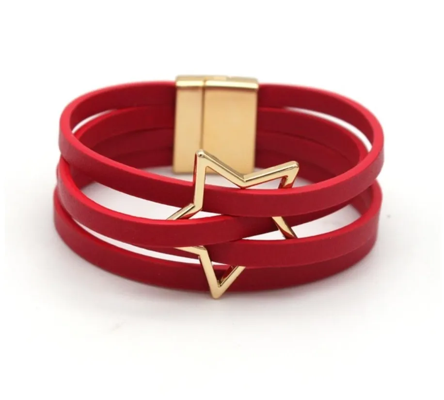 Leather Bracelets w/Magnetic Closure