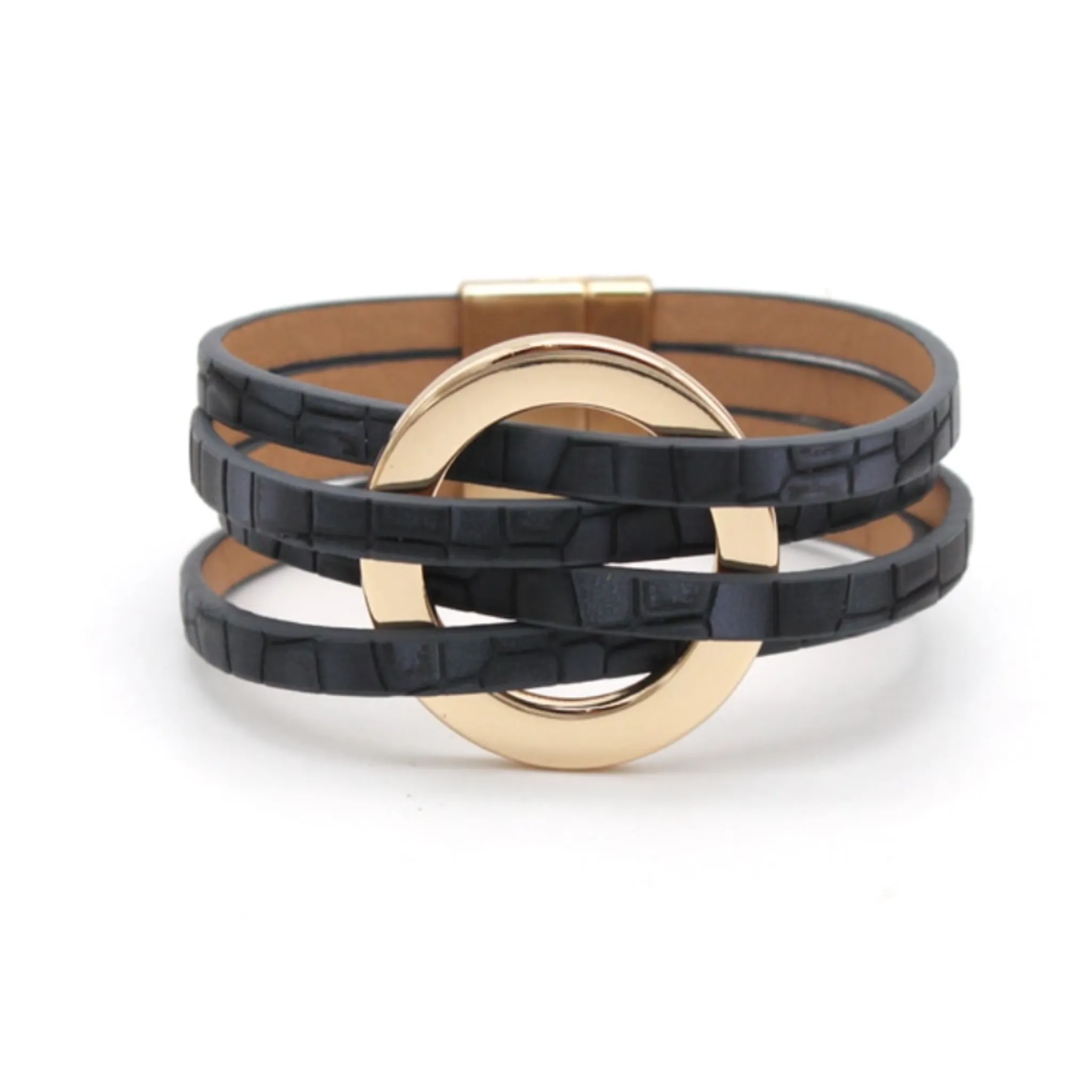 Leather Bracelets w/Magnetic Closure