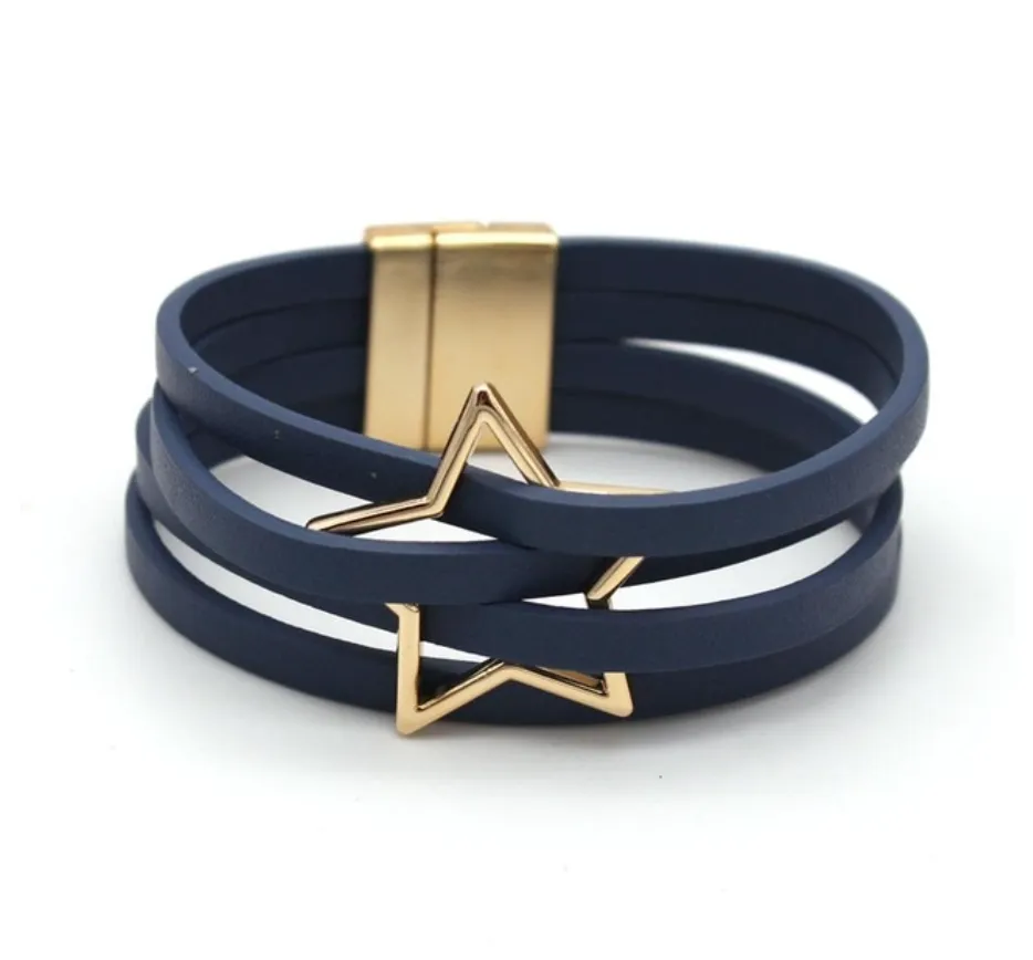 Leather Bracelets w/Magnetic Closure