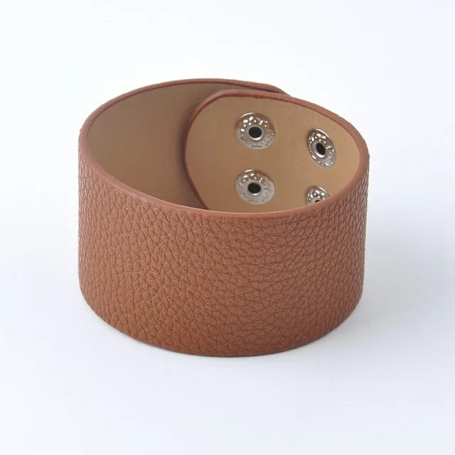 Leather Cuff Bracelet For Kids