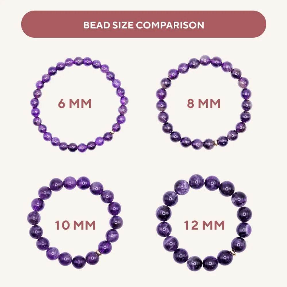 Love & Grace Handmade Evil Eye White Jade Stone Beaded Bracelets - Premium 8mm Beads with Durable Elastic Stretch Wristbands, Vibrating Good Energy, Blessing, Grounding, Power, for Men and Women
