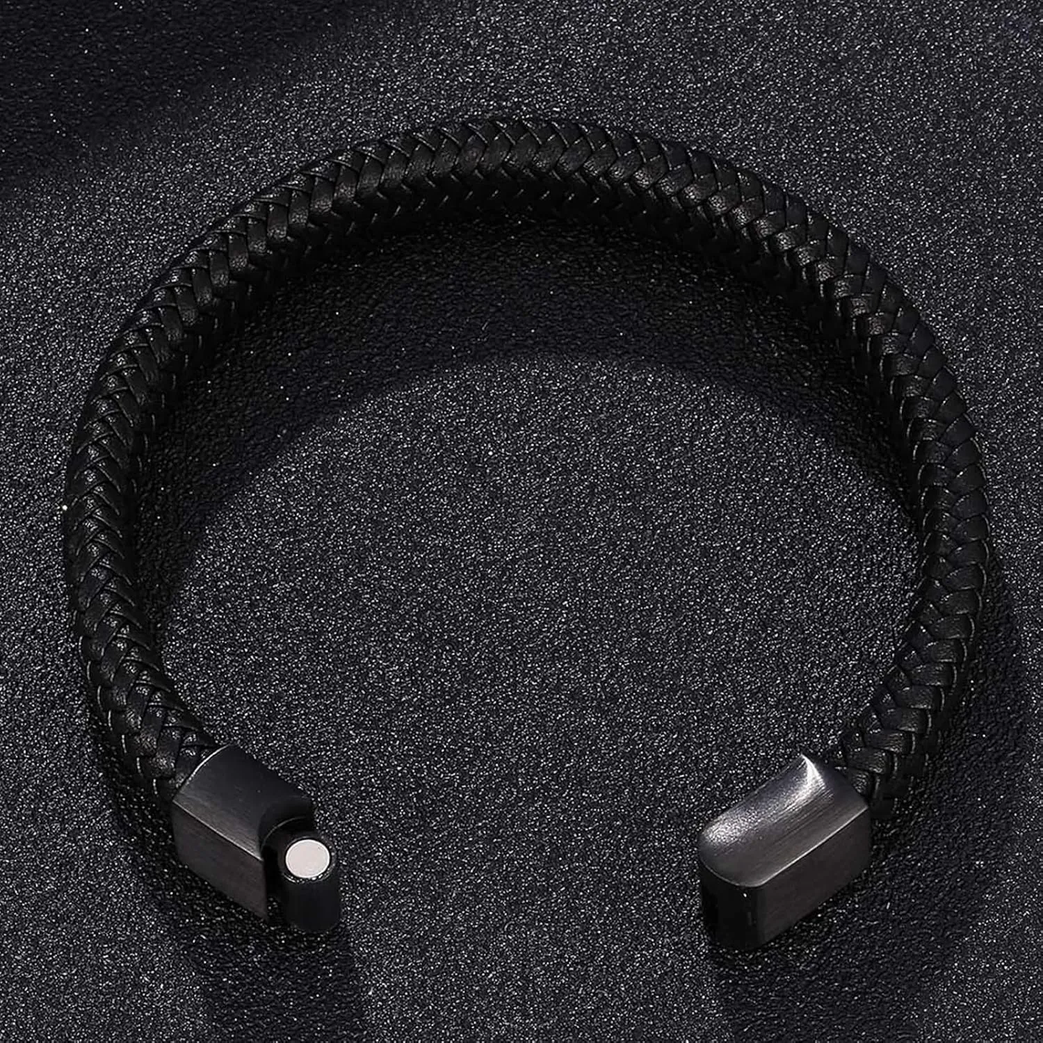 Mens Bracelets Rope Leather, Western Bracelets Simple Style Braided Leather Cord Bracelet Fashion Bracelet