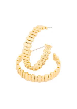 Michelle McDowell Aubrey Medium Gold Hoops
