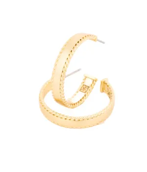 Michelle McDowell Skylar Medium Gold Hoops