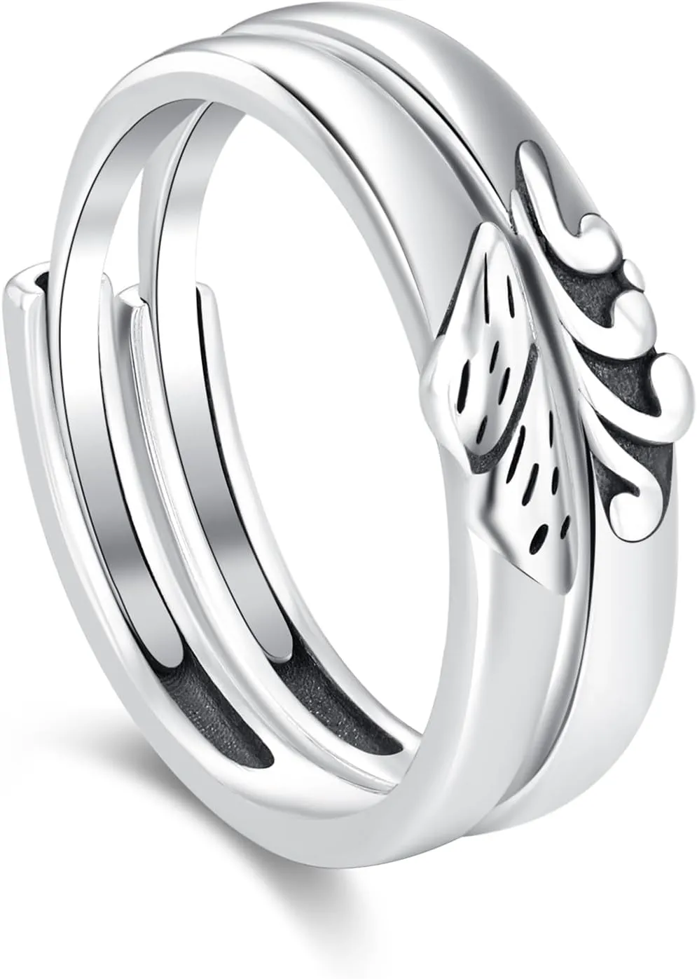 Midir&Etain Mountain Sea Ring 925 Sterling Silver Couple Rings Set Promise Rings Best Friend Rings Friendship Ring Valentine's Day Graduation Gifts Jewelry for Women Men