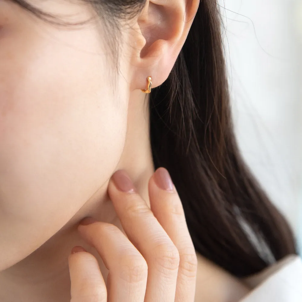 Molten Huggie Earrings