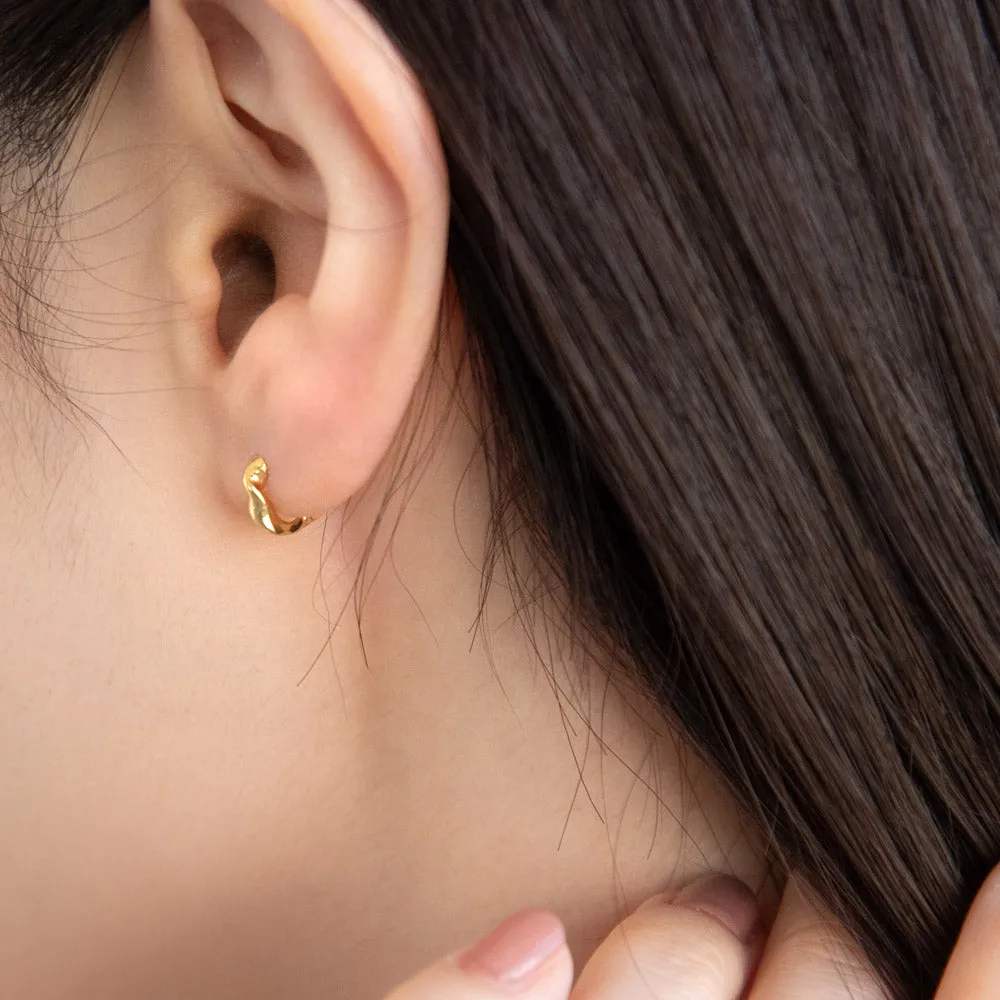 Molten Huggie Earrings