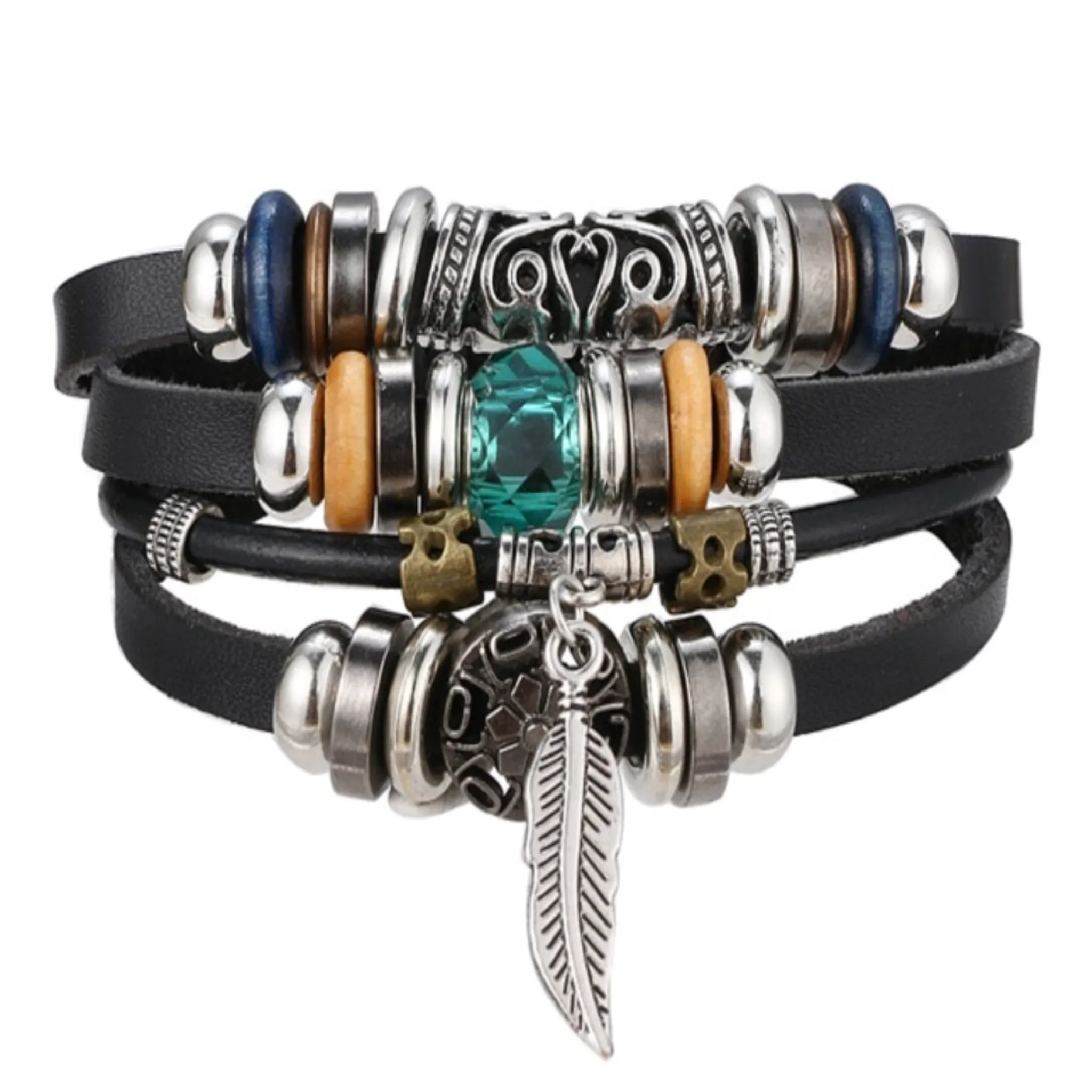 Multi-Strand Leather Bracelets
