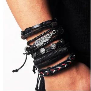 Multi-Strand Leather Bracelets