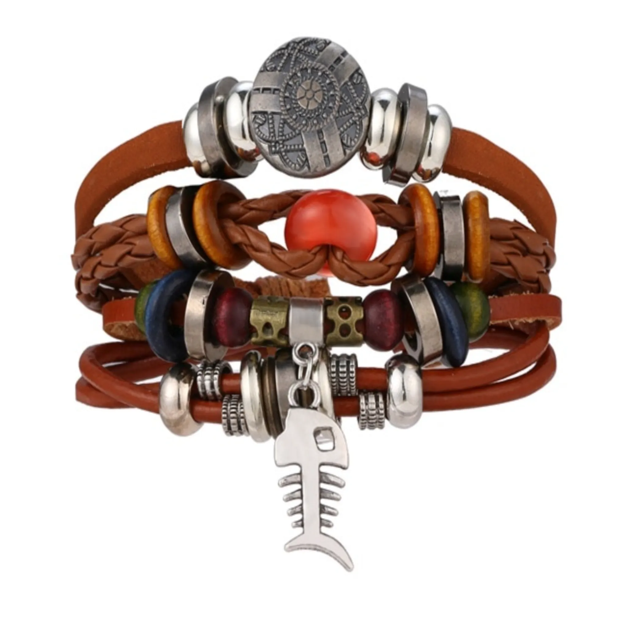 Multi-Strand Leather Bracelets
