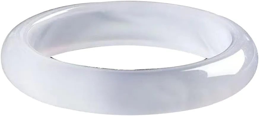 Natural Ice Seed White Jade Bangle 58-62mm Fengshui Jade bracelet For Women Genuine