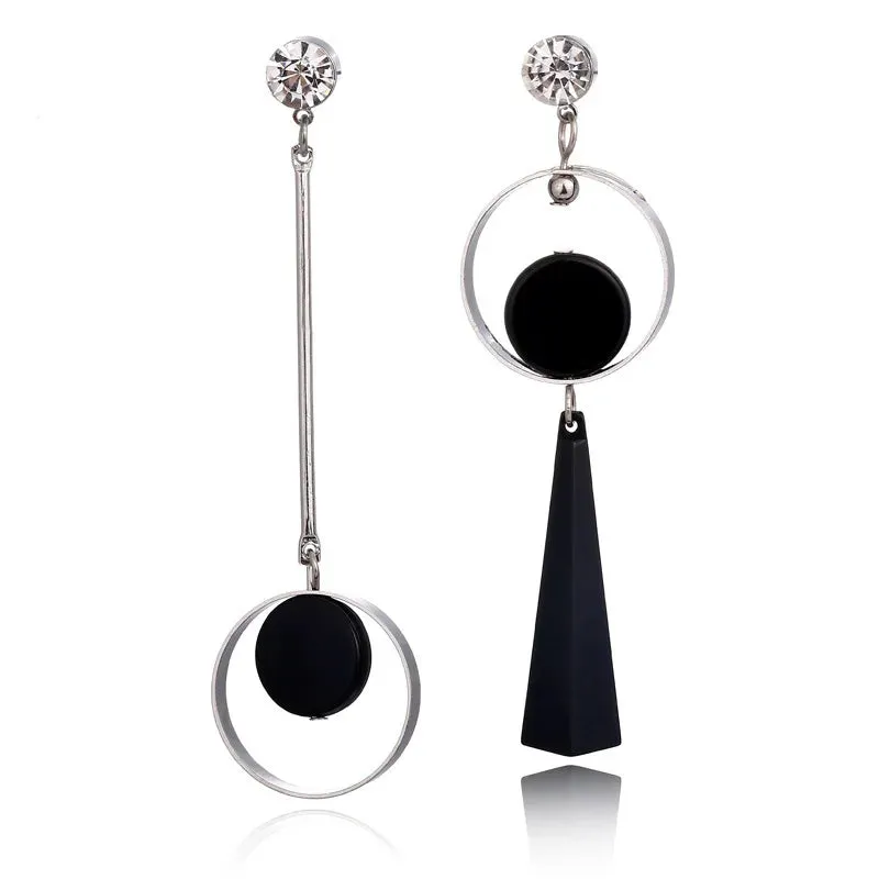 New Fashion Round Dangle Drop Korean Earrings for Women Geometric Round Heart Gold Color Earring Wedding 2020 Kolczyki Jewelry
