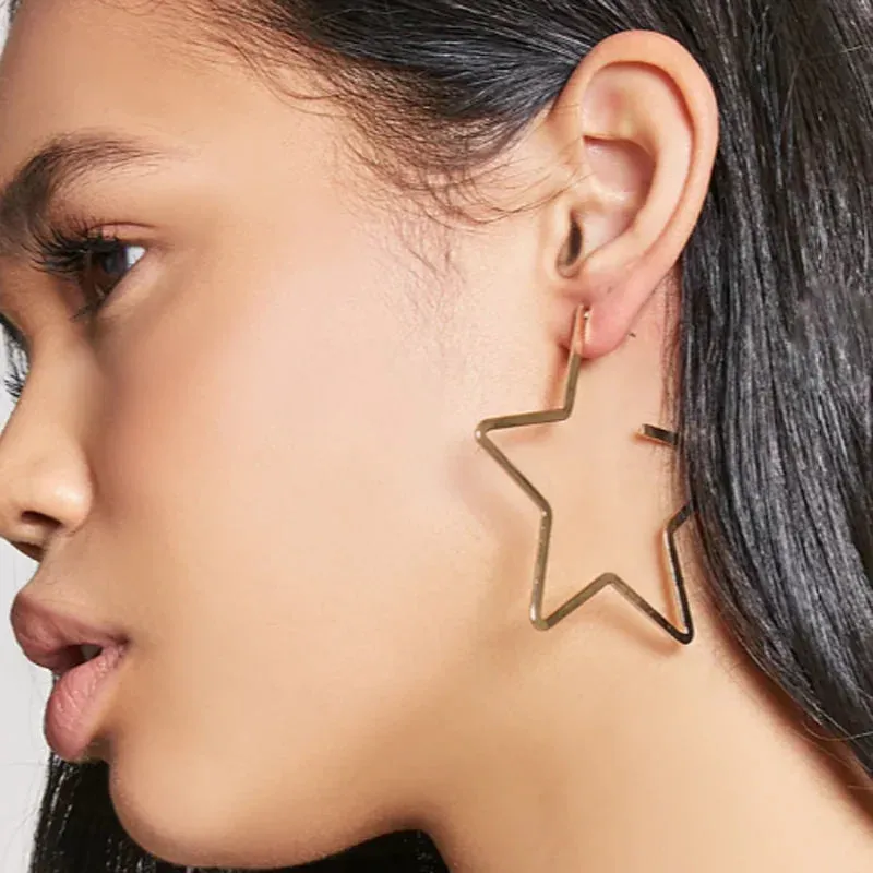 New Star Statement Stud Earrings