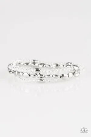 Paparazzi Bracelet ~ Hello Beautiful - White