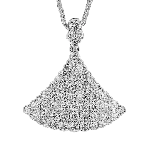 Pendant Necklace in 18K Gold with Diamonds