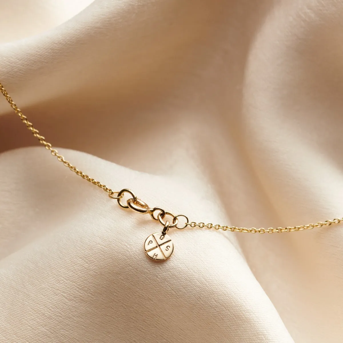 Personalised Mixed 9ct Gold Two Ring Russian Necklace