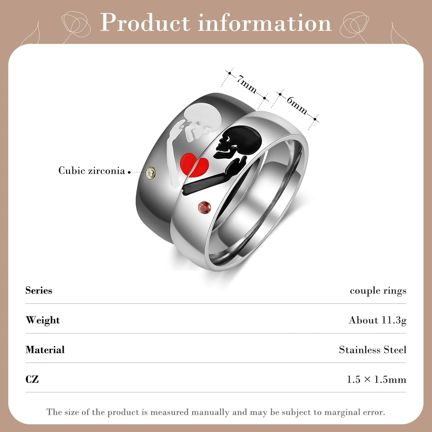 Personalized Matching Rings Custom Name Couples Rings for Him and Her Set couples Promise Rings for Women Men Couples Ring Bands
