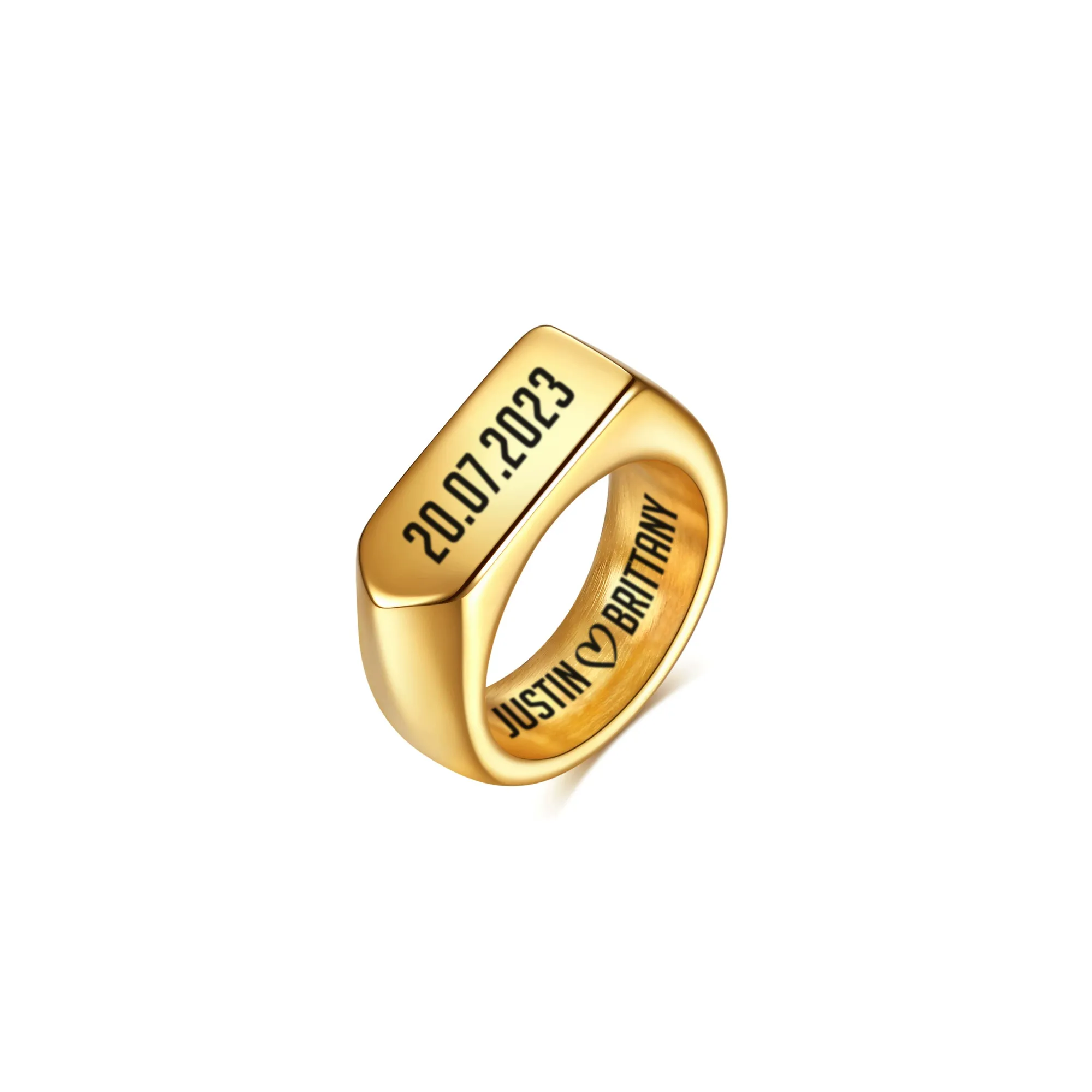 Personalized Signet Men Ring KCLR 20