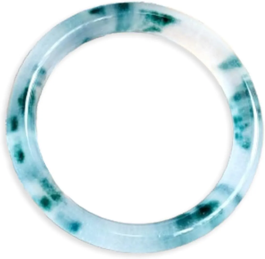 Pokn Jade Bracelet for Women Jade Bangle Green Bracelets for Women Jade Bangle Bracelet for Women,Inner 2.12-2.52''/54-64mm