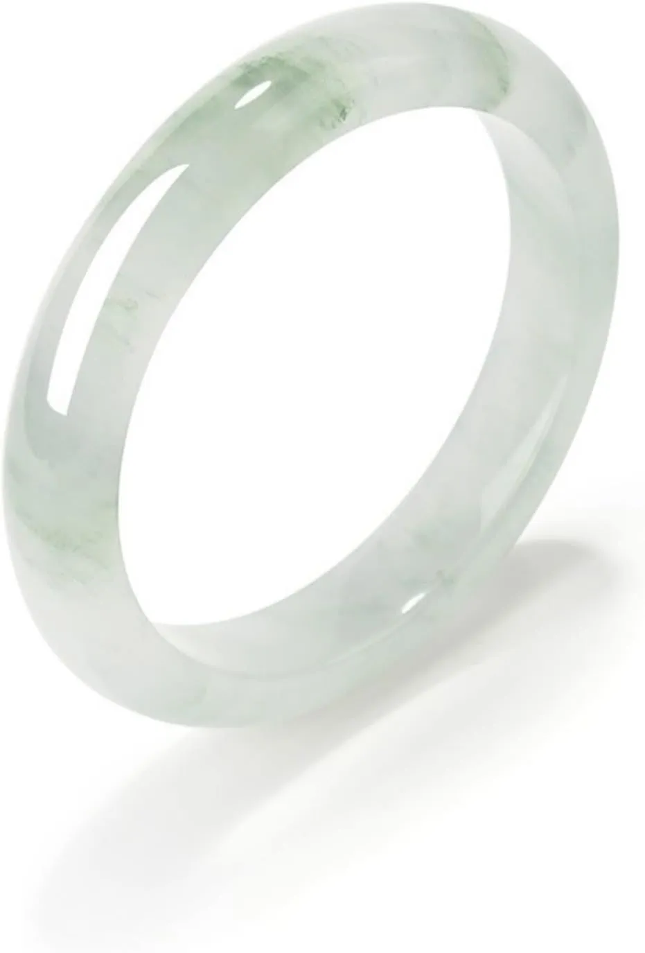 Pokn Jade Bracelet for Women Jade Bangle Green Bracelets for Women Jade Bangle Bracelet for Women,Inner 2.12-2.52''/54-64mm