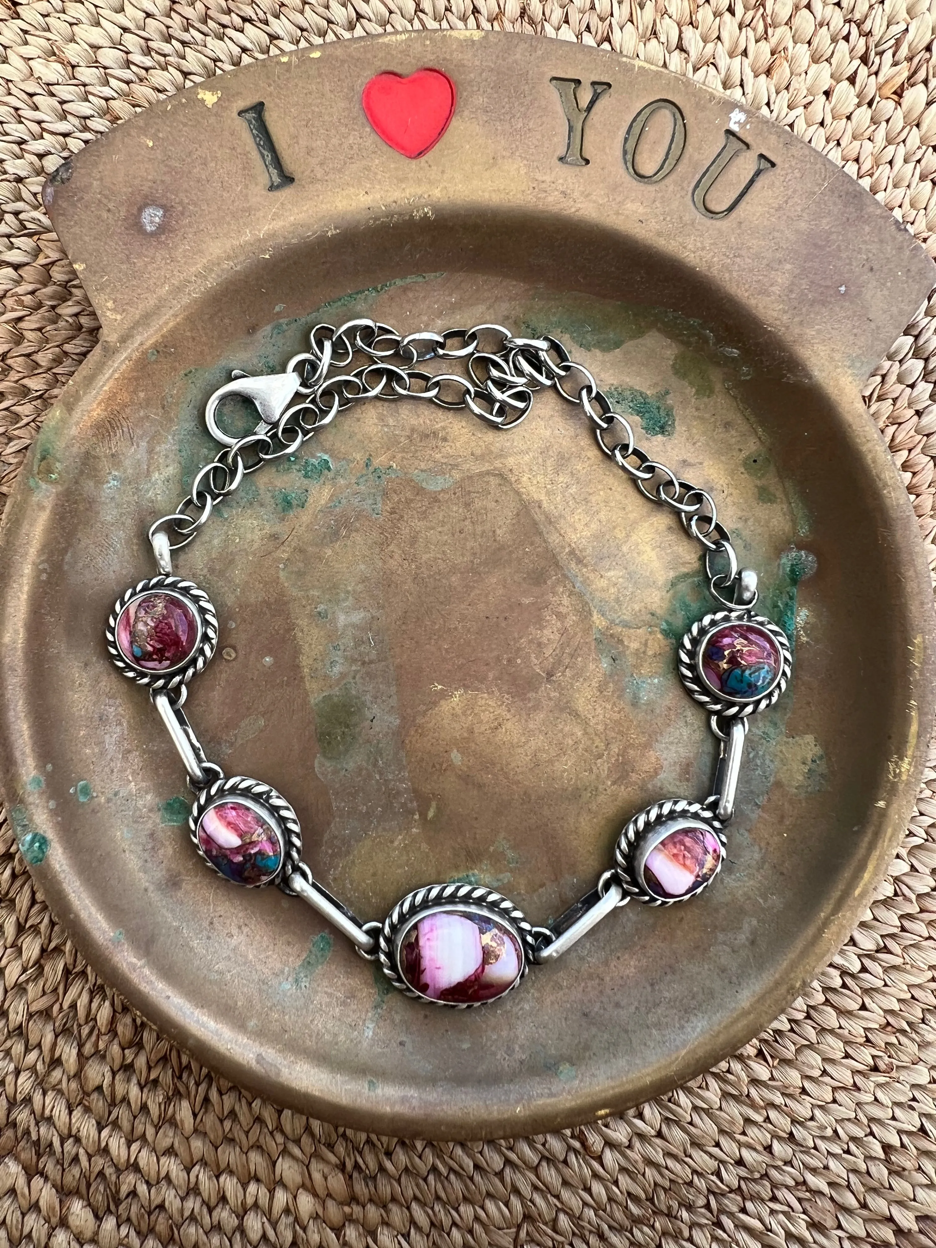 Purple Mojave and Pink Dahlia Choker