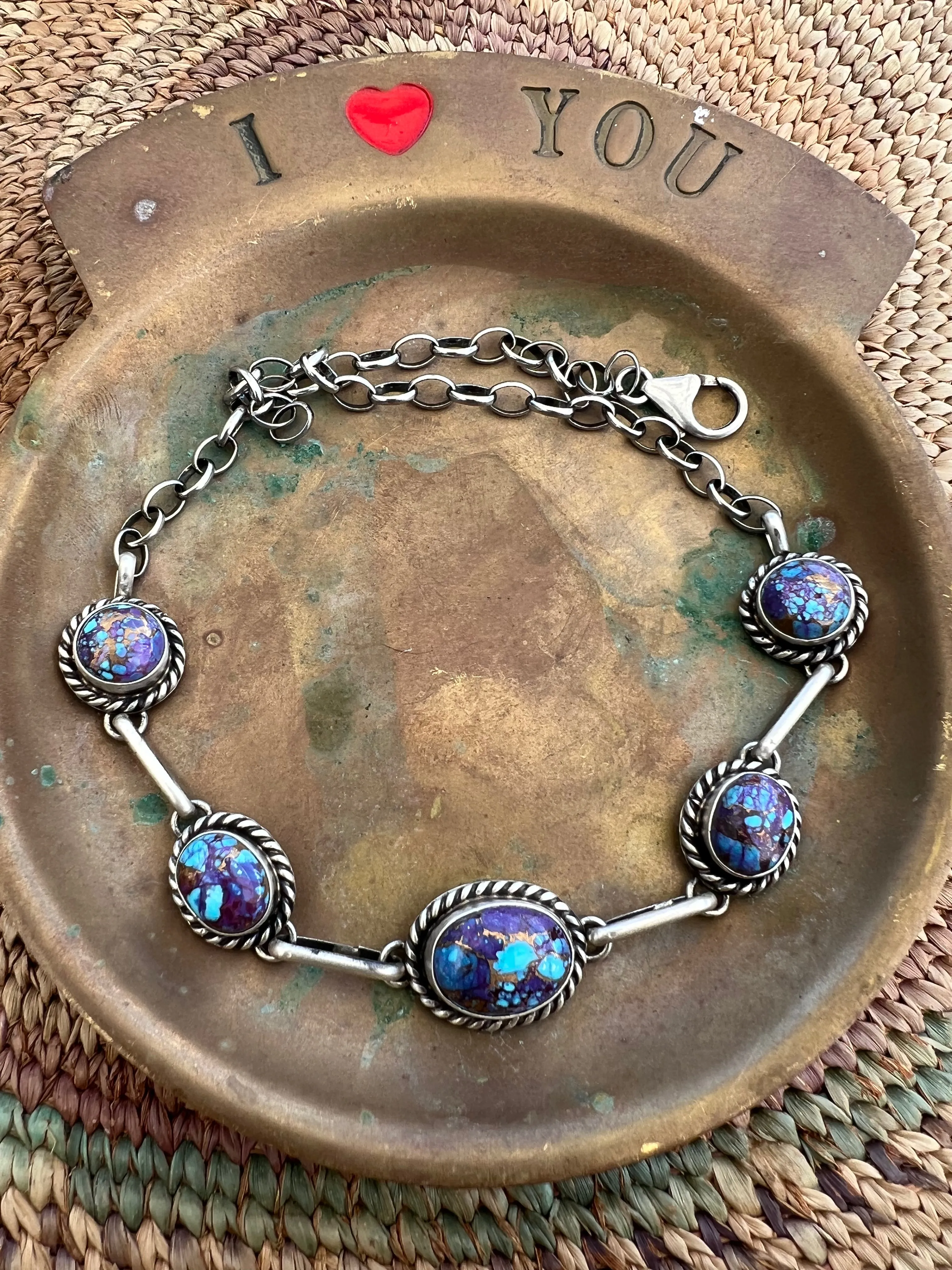 Purple Mojave and Pink Dahlia Choker