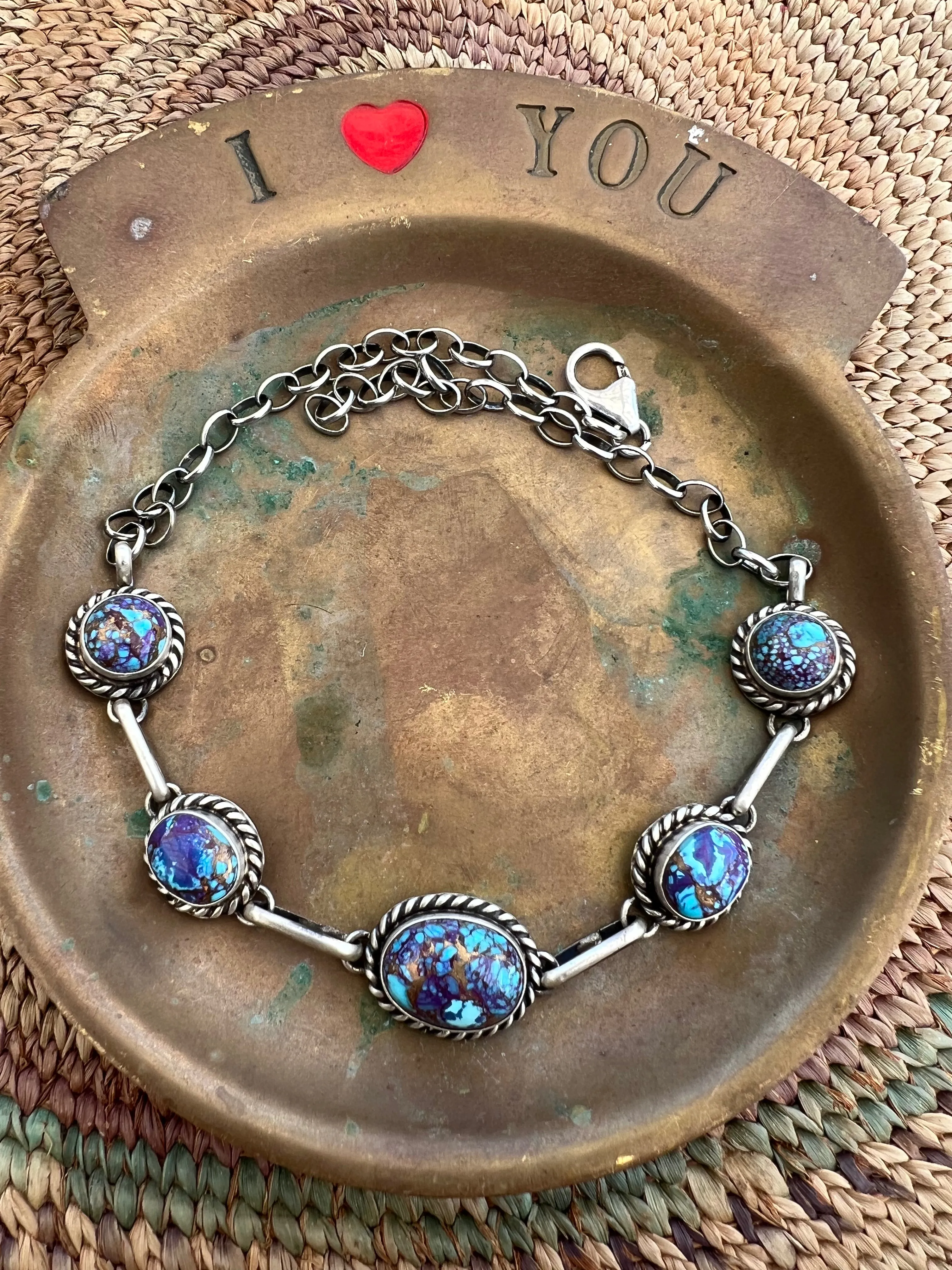 Purple Mojave and Pink Dahlia Choker