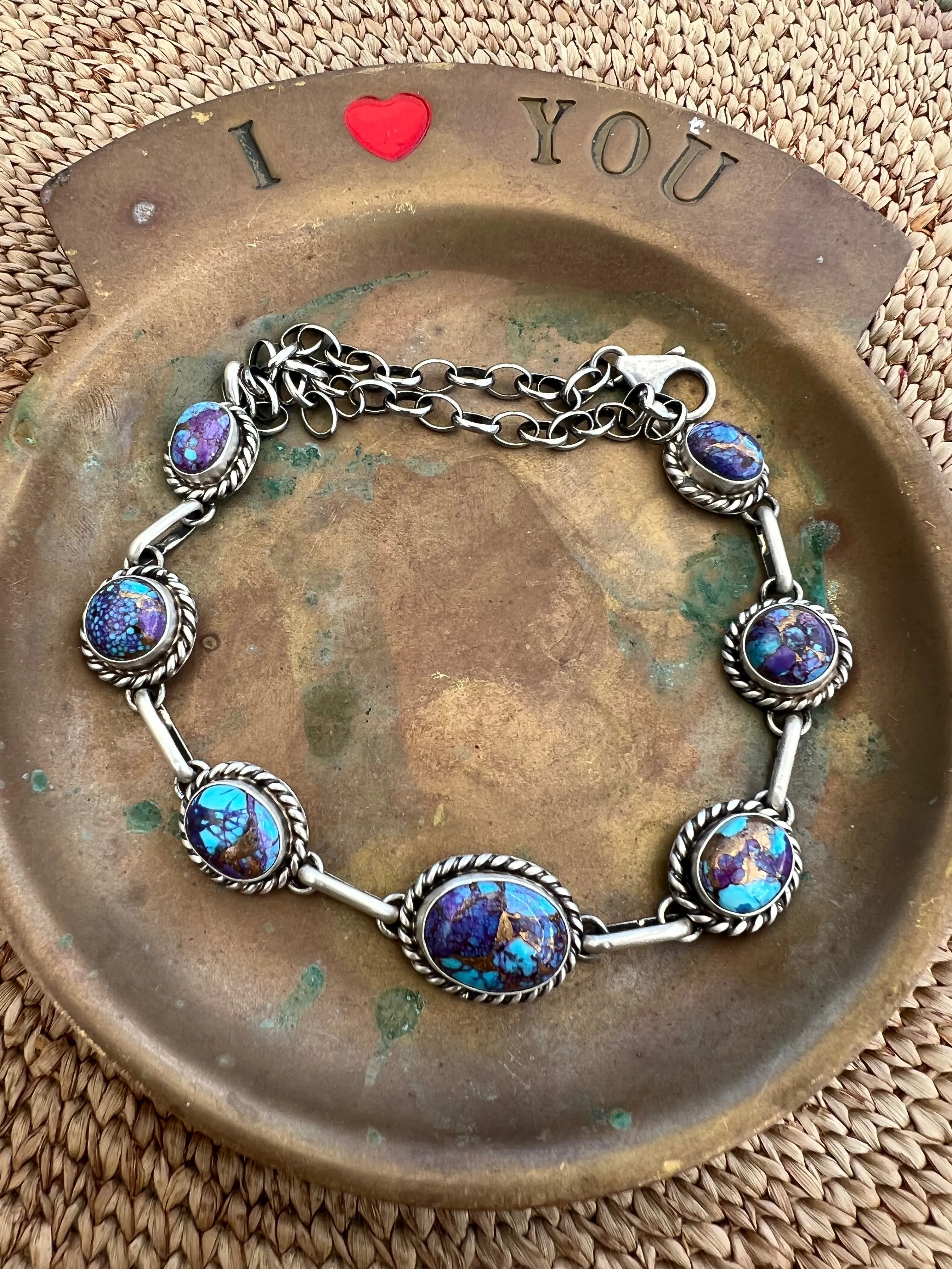 Purple Mojave and Pink Dahlia Choker