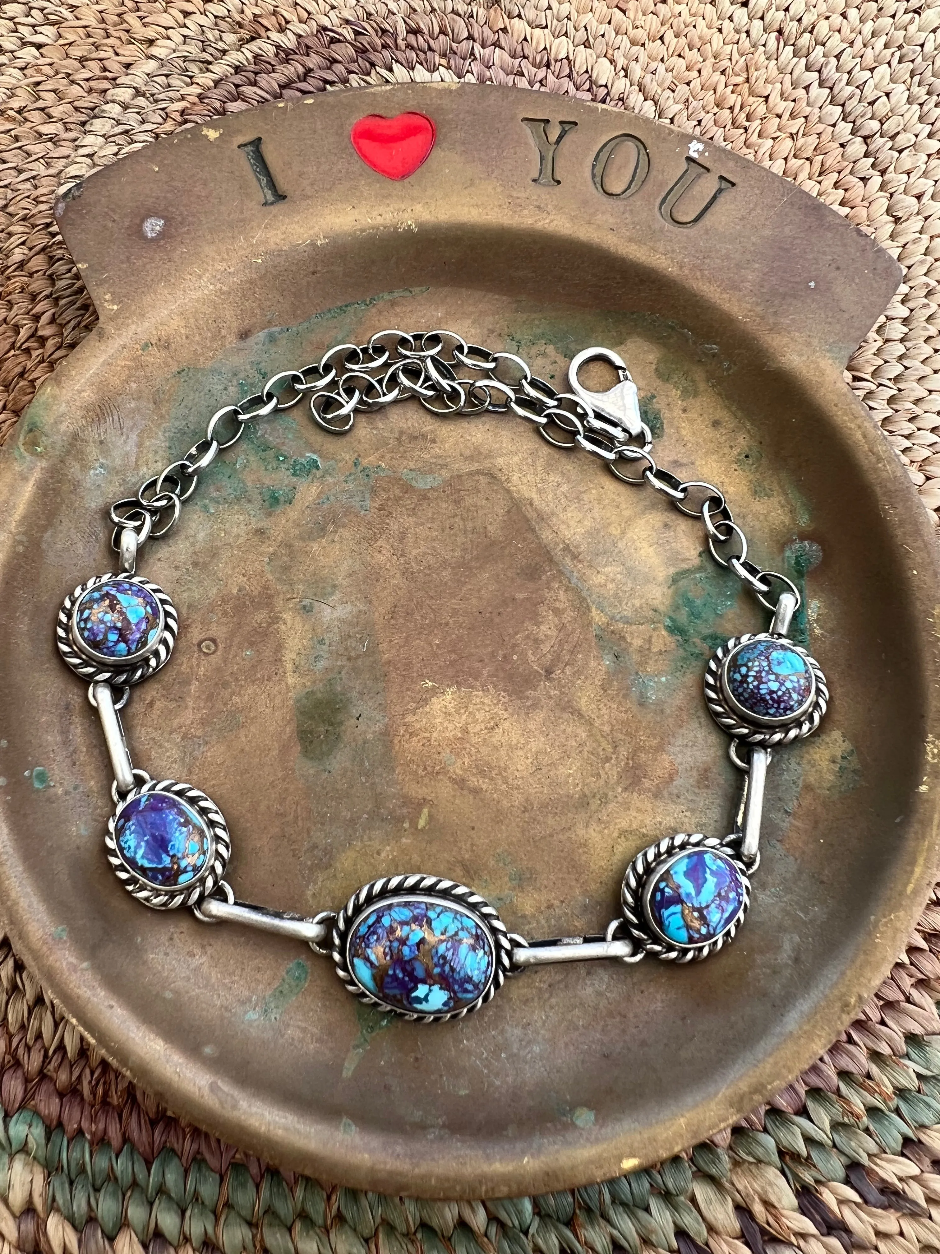Purple Mojave and Pink Dahlia Choker