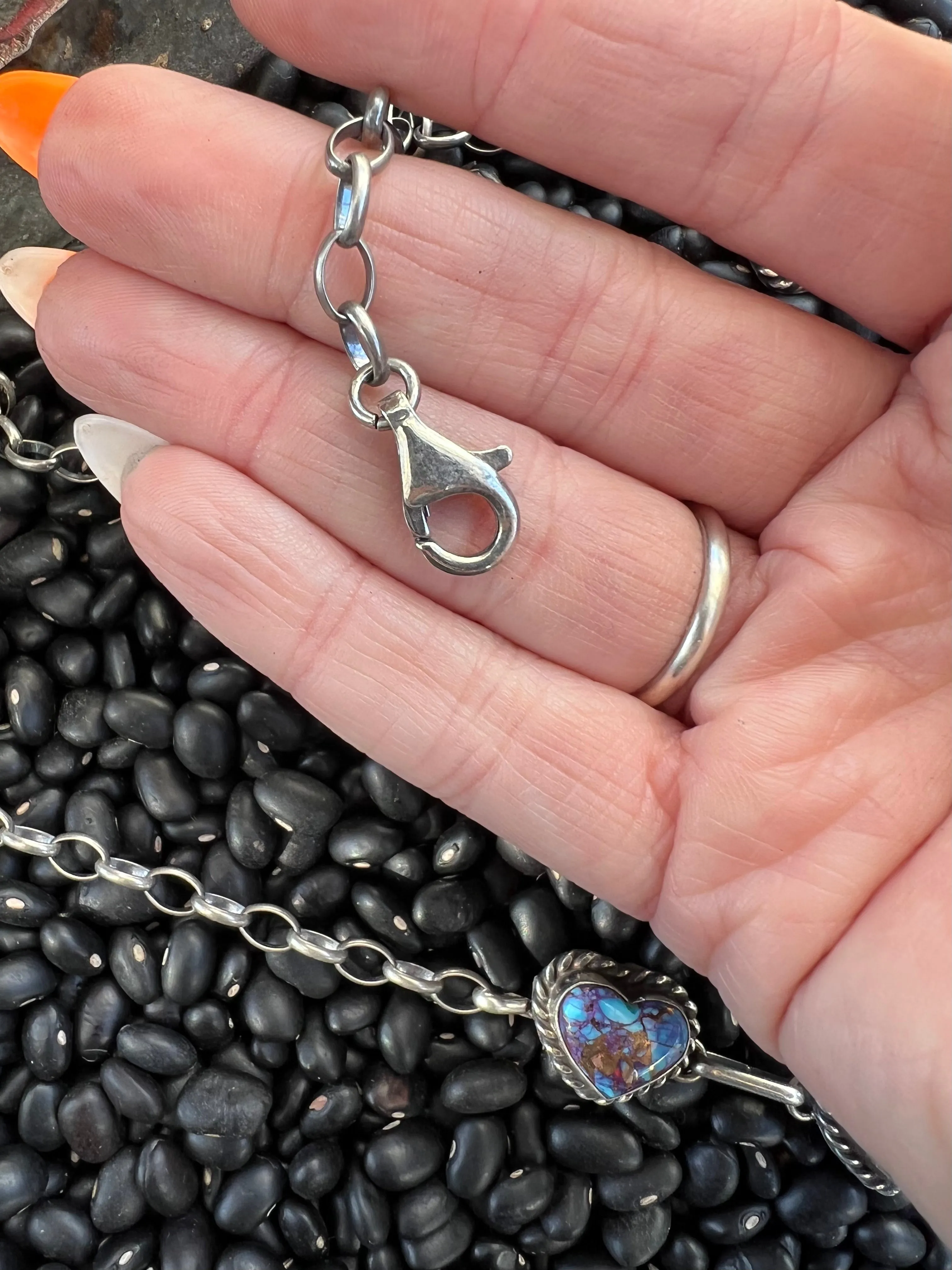 Purple Mojave Heart Choker