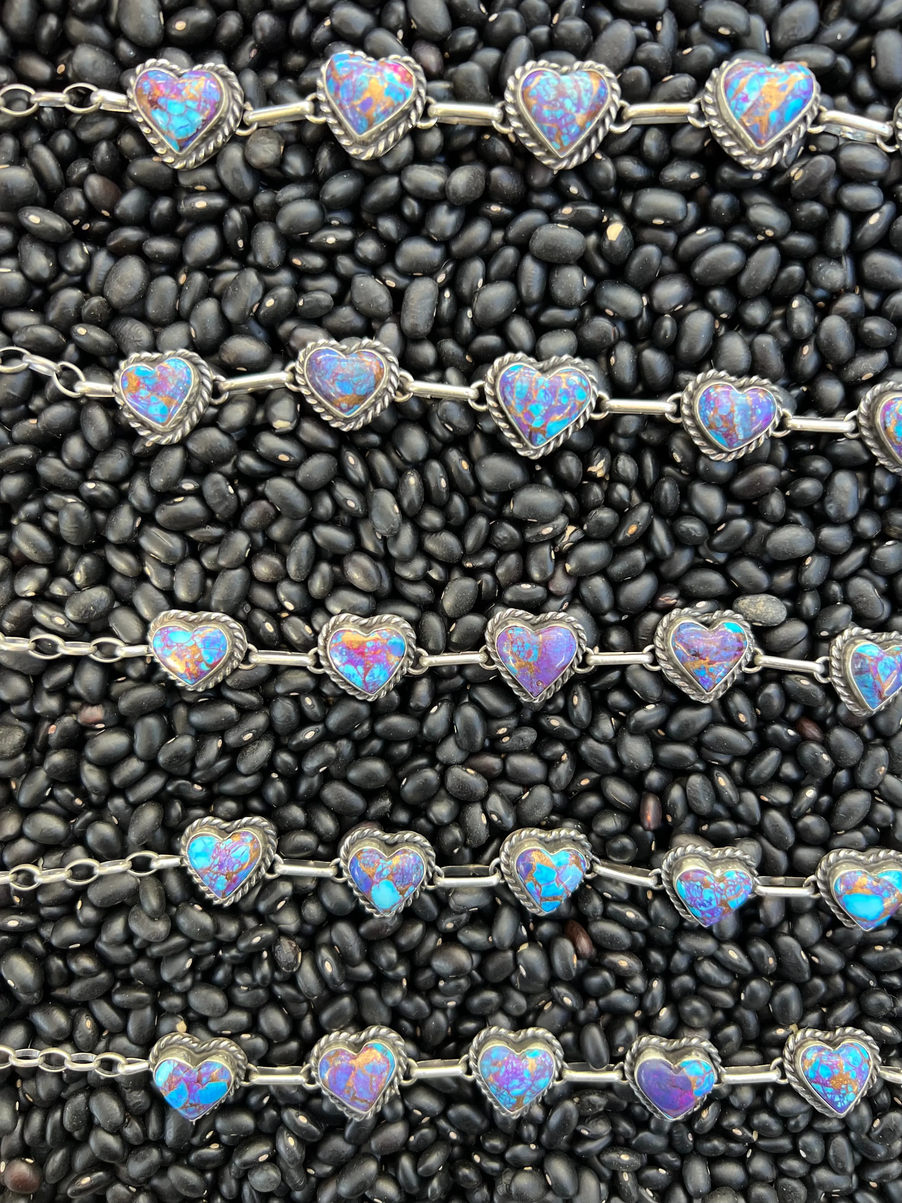 Purple Mojave Heart Choker