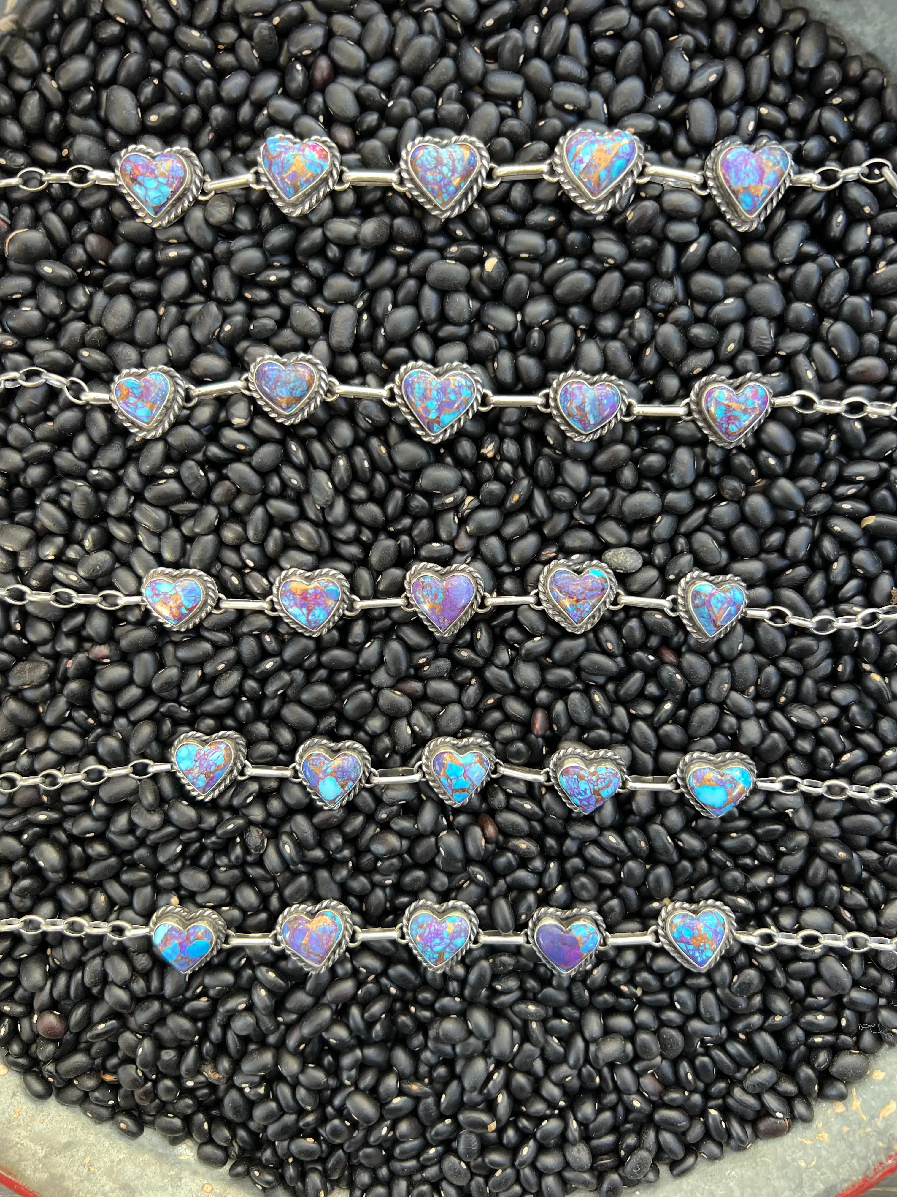Purple Mojave Heart Choker