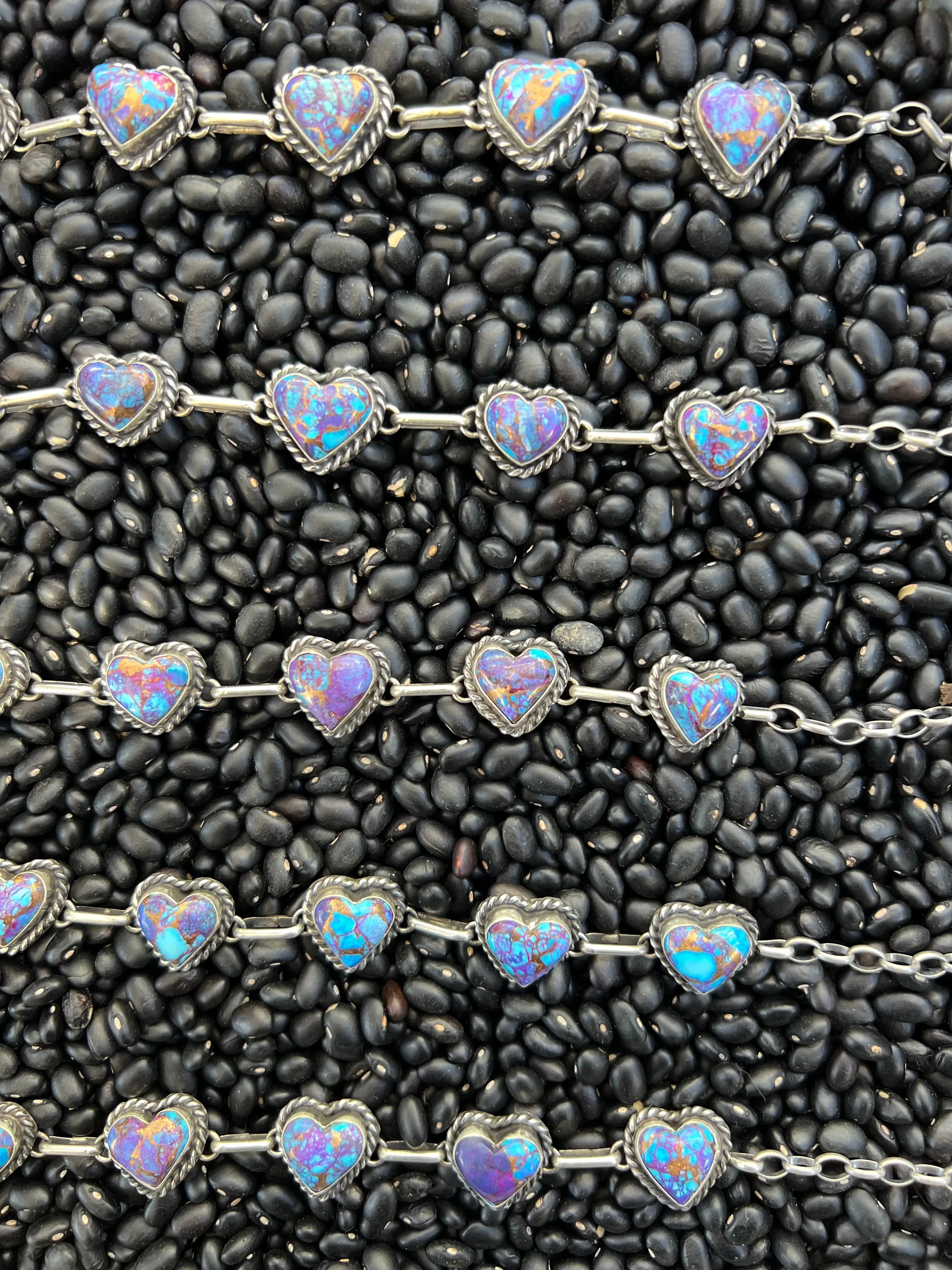 Purple Mojave Heart Choker