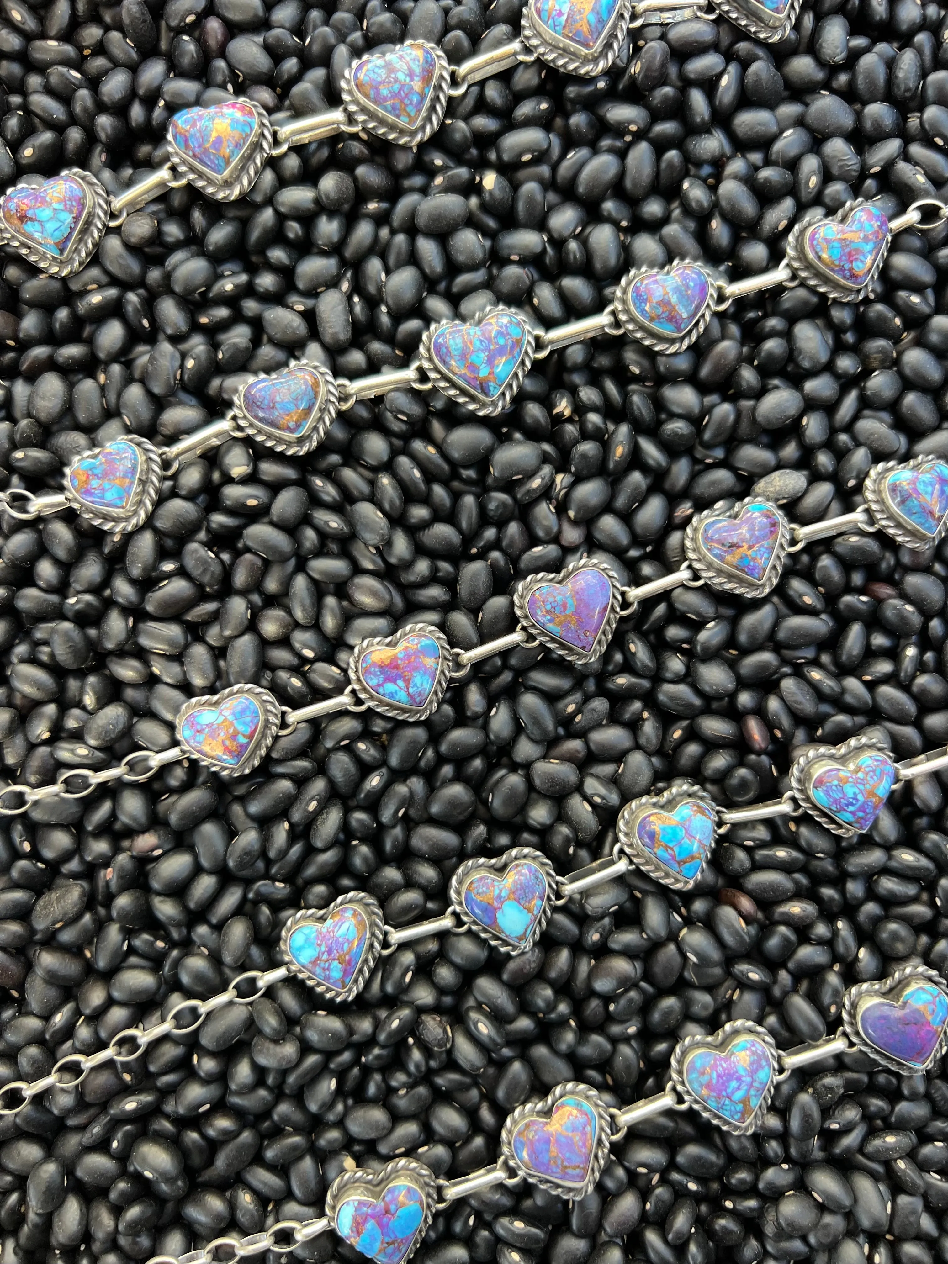 Purple Mojave Heart Choker