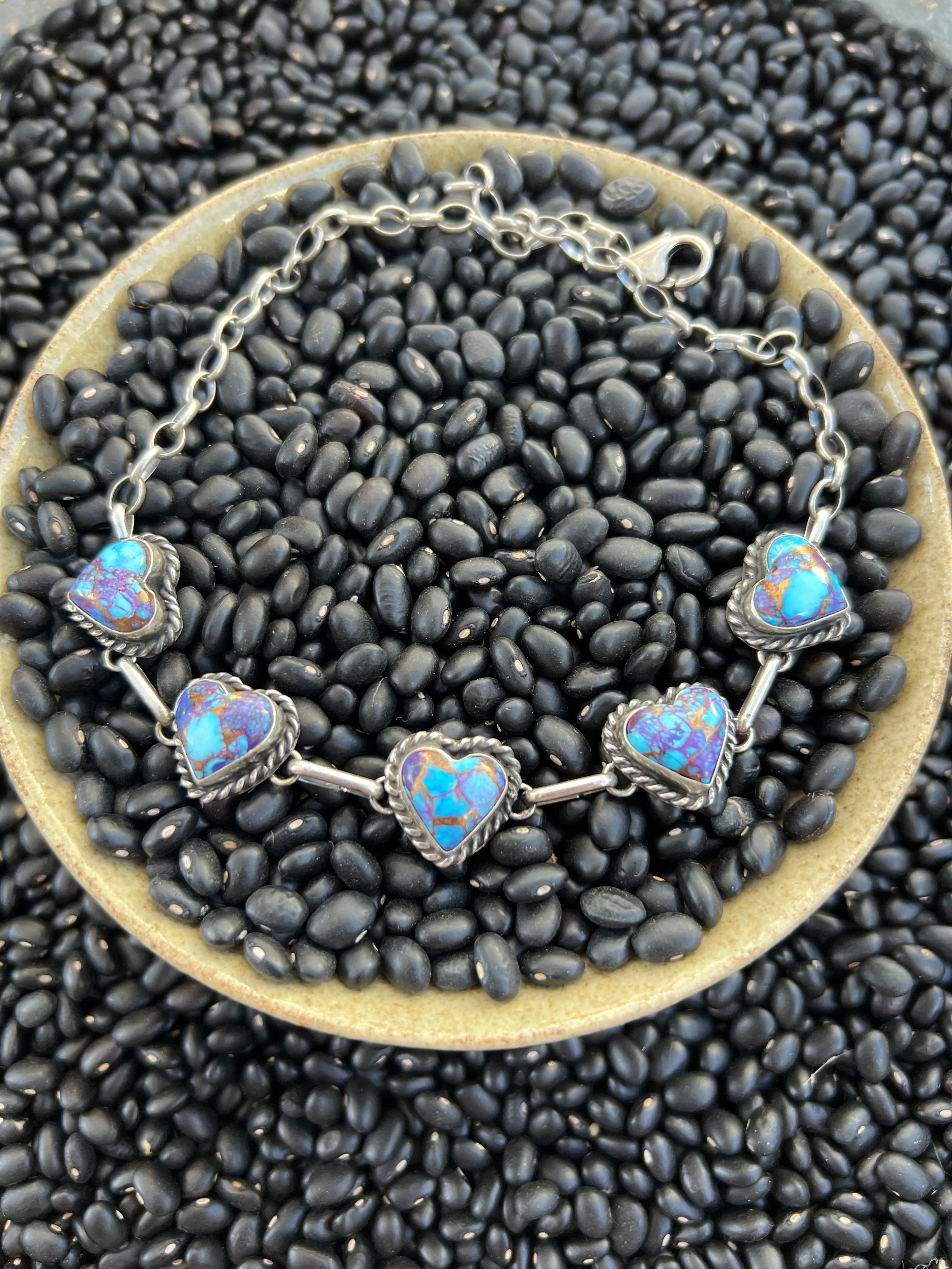 Purple Mojave Heart Choker
