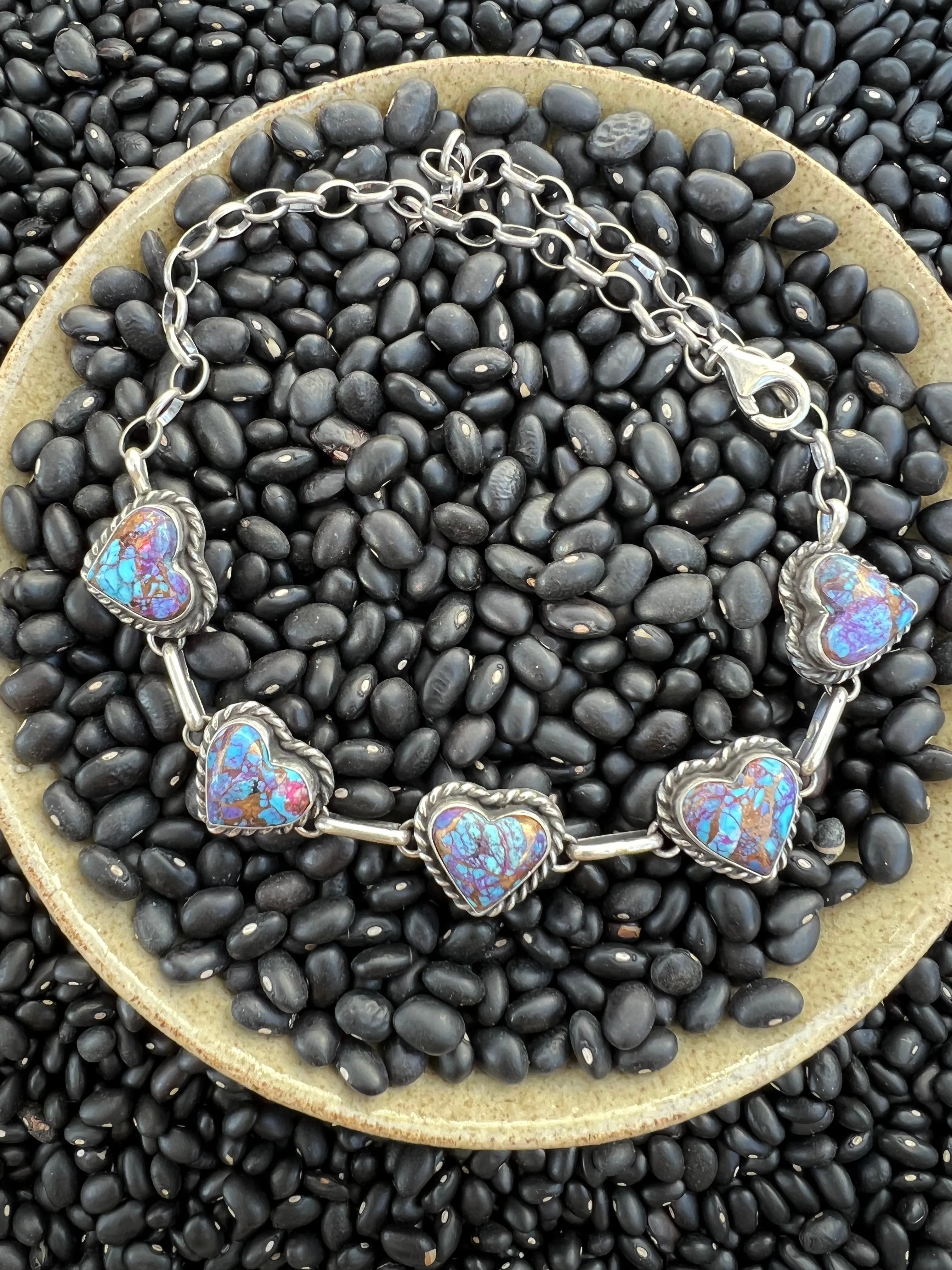 Purple Mojave Heart Choker