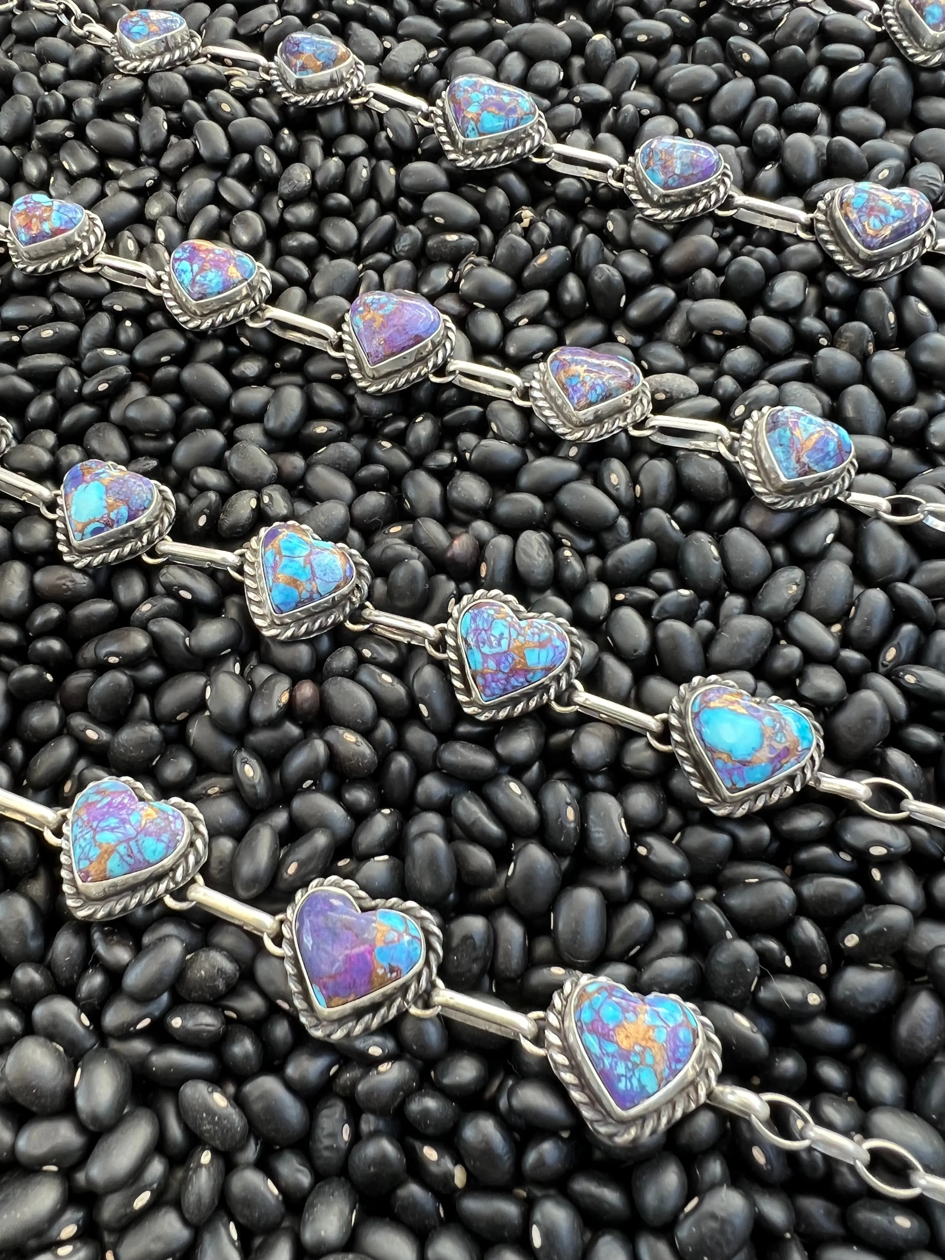 Purple Mojave Heart Choker