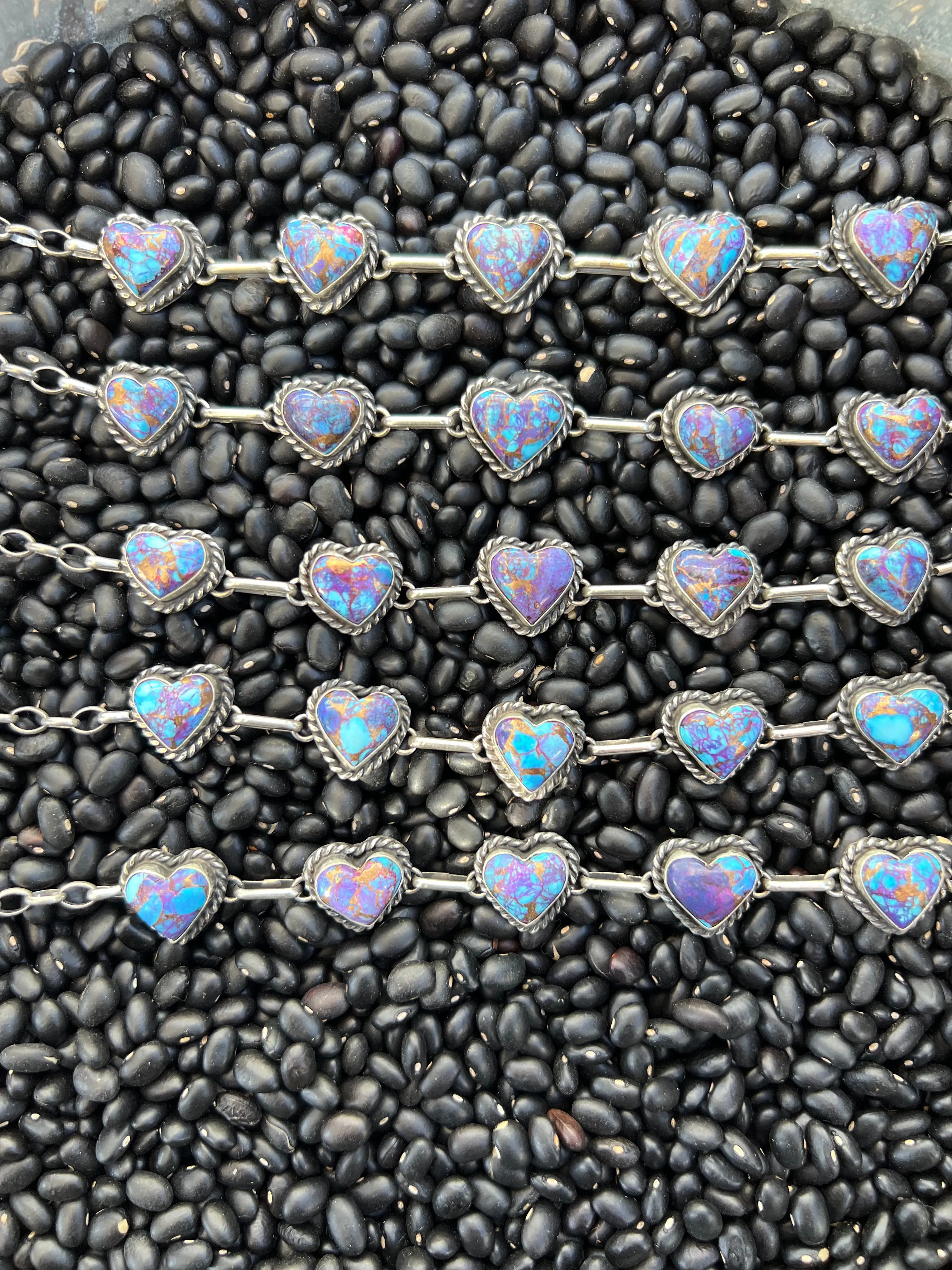 Purple Mojave Heart Choker