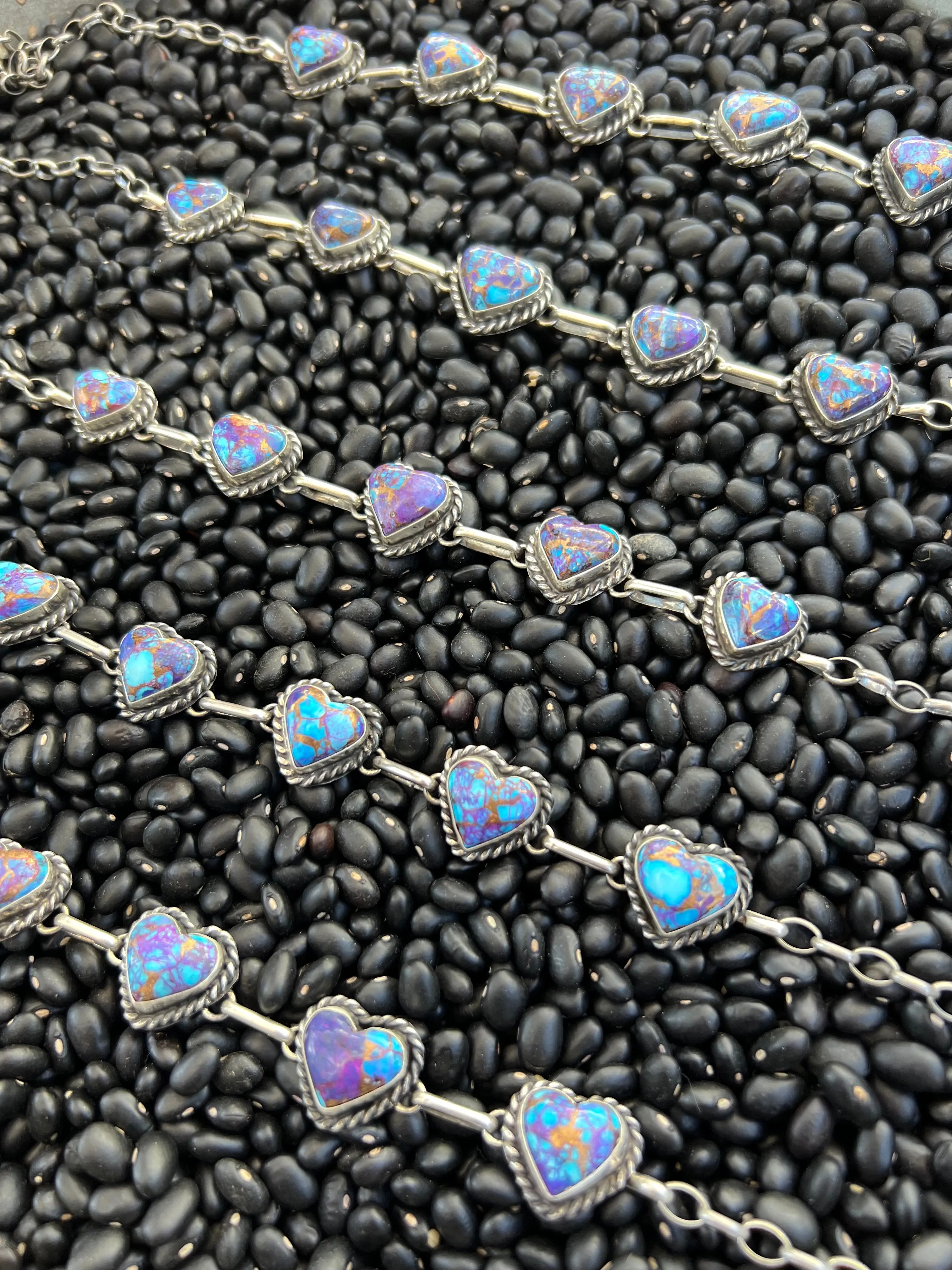 Purple Mojave Heart Choker