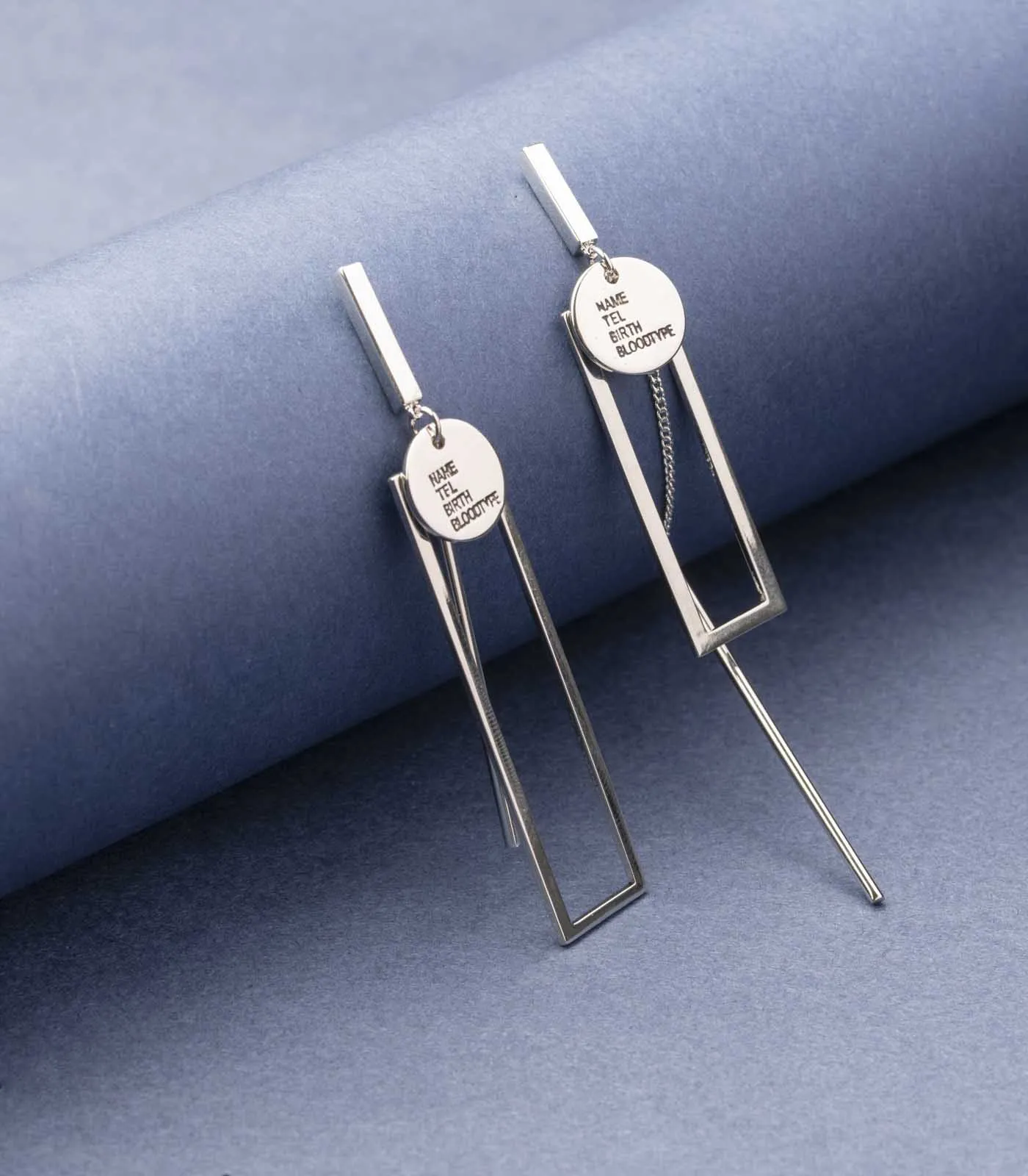 Rectangular Stylish Earrings (Brass)