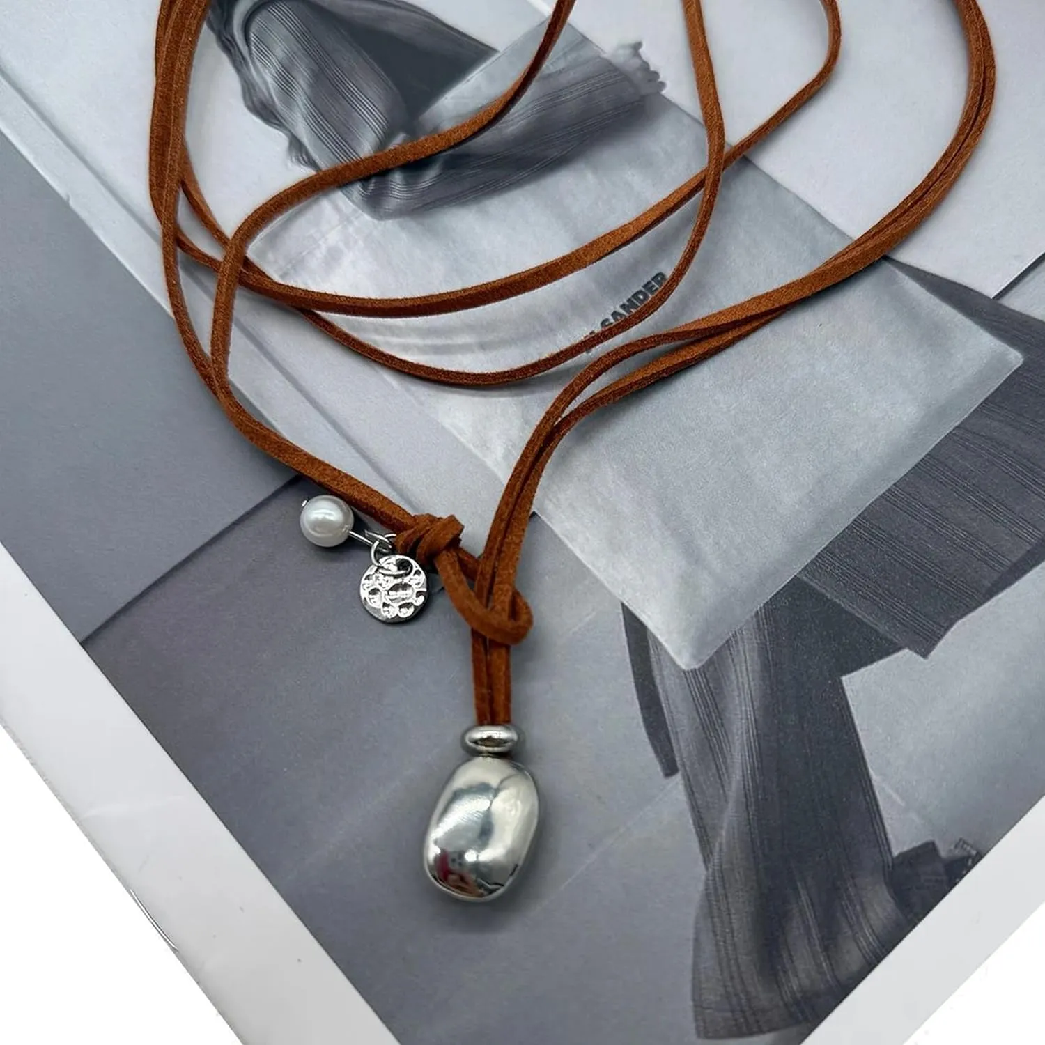 Roe Dolph Boho Necklaces for Women Trendy Western Country Concert Outfits Accessories Brown Suede Choker Necklace Layered Leather Necklaces Boho Western Jewelry Cowboy Cowgirl Outfits Jewelry