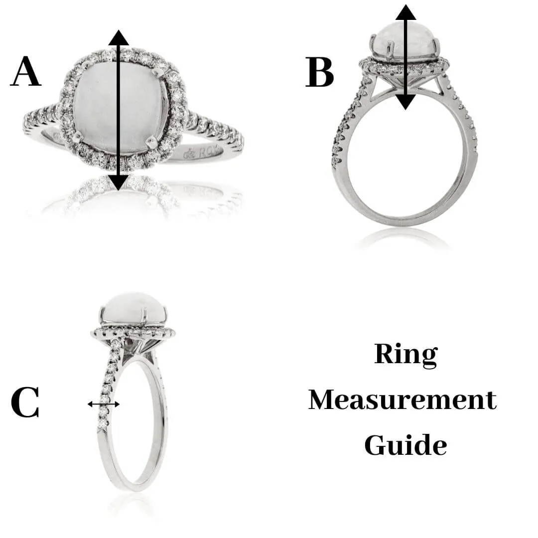 Round Green Emerald & Diamond Halo Style Yellow Gold Ring