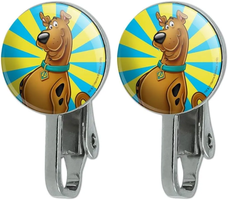 Scooby-Doo Character Novelty Clip-On Stud Earrings