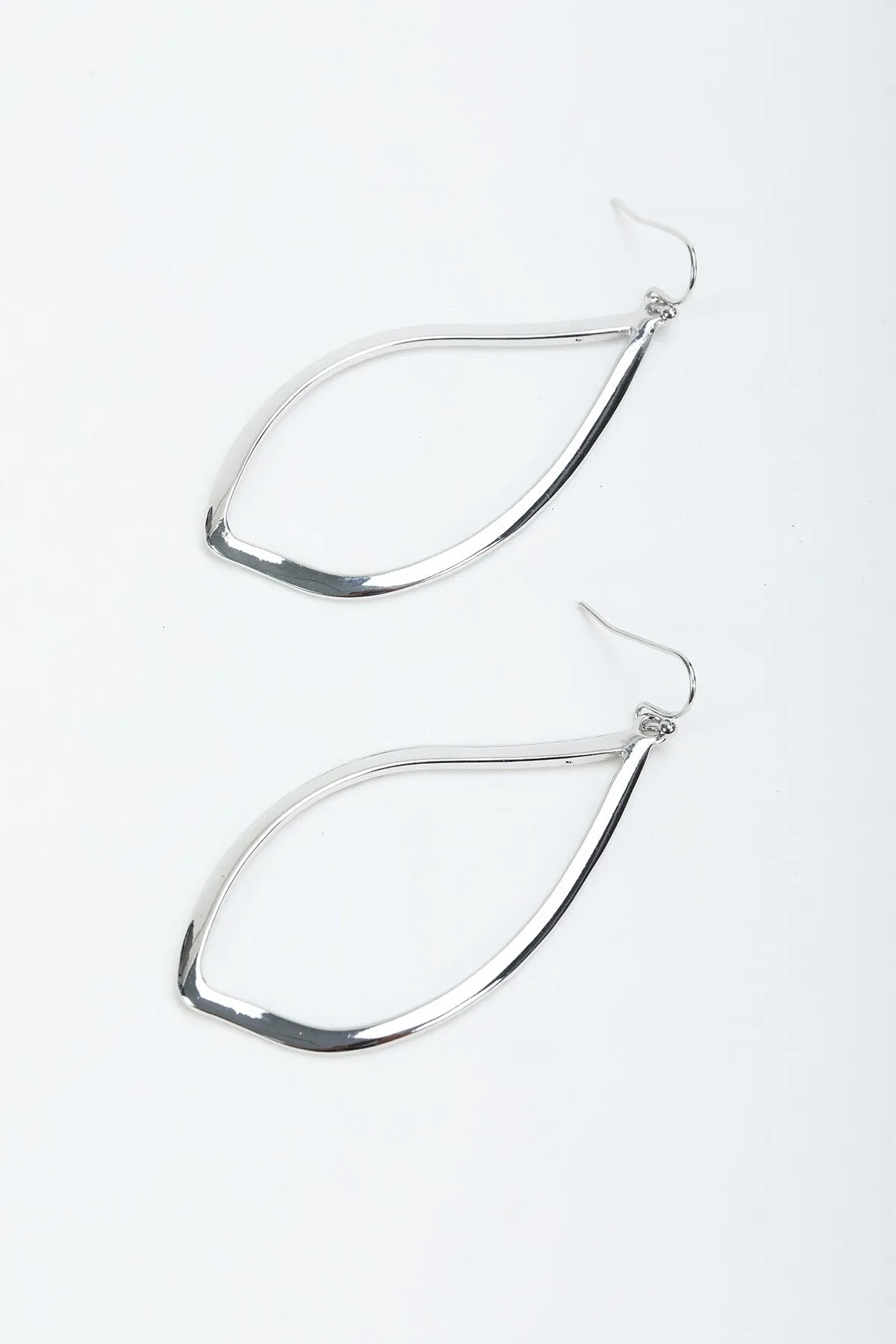 Silver Loop Drop Earrings